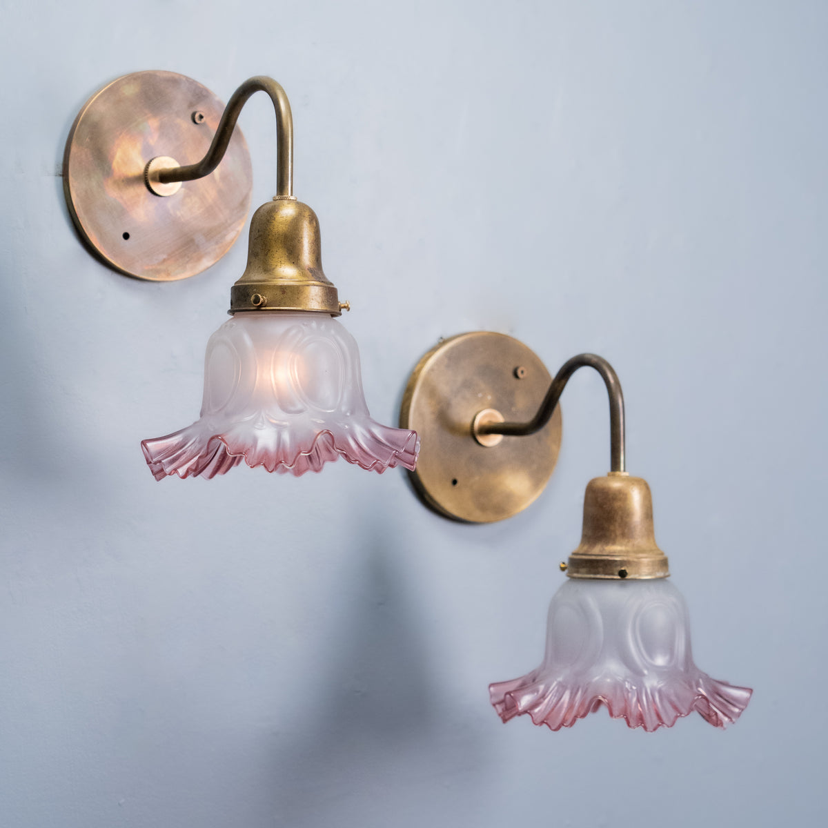 pink sconces | Scott Landon Antiques and Interiors.