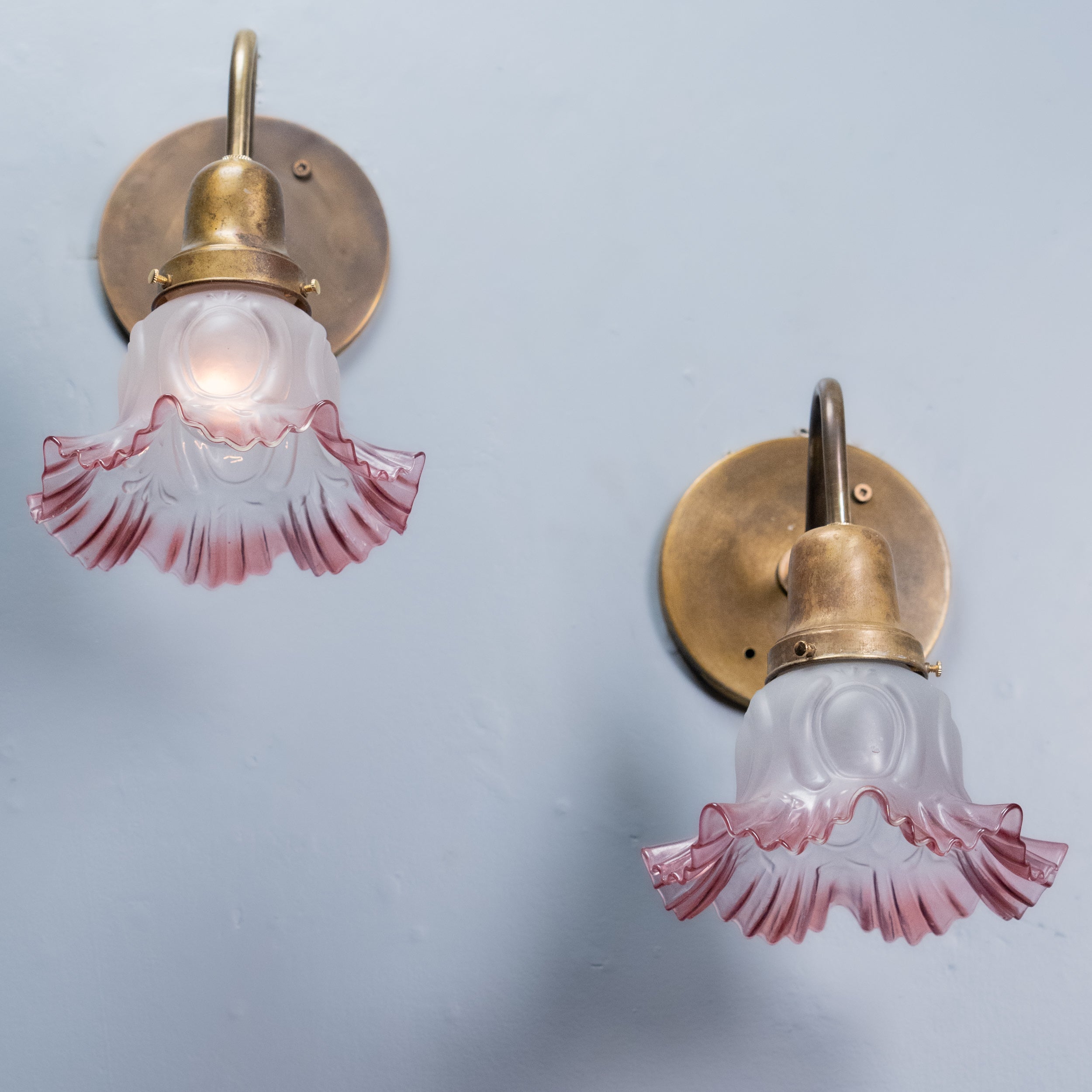 pink sconces | Scott Landon Antiques and Interiors.