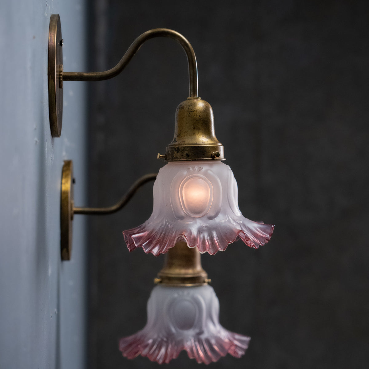 pink sconces | Scott Landon Antiques and Interiors.