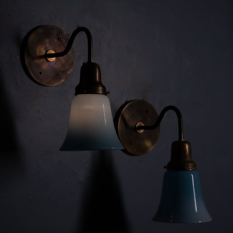 blue sconces | Scott Landon Antiques and Interiors.