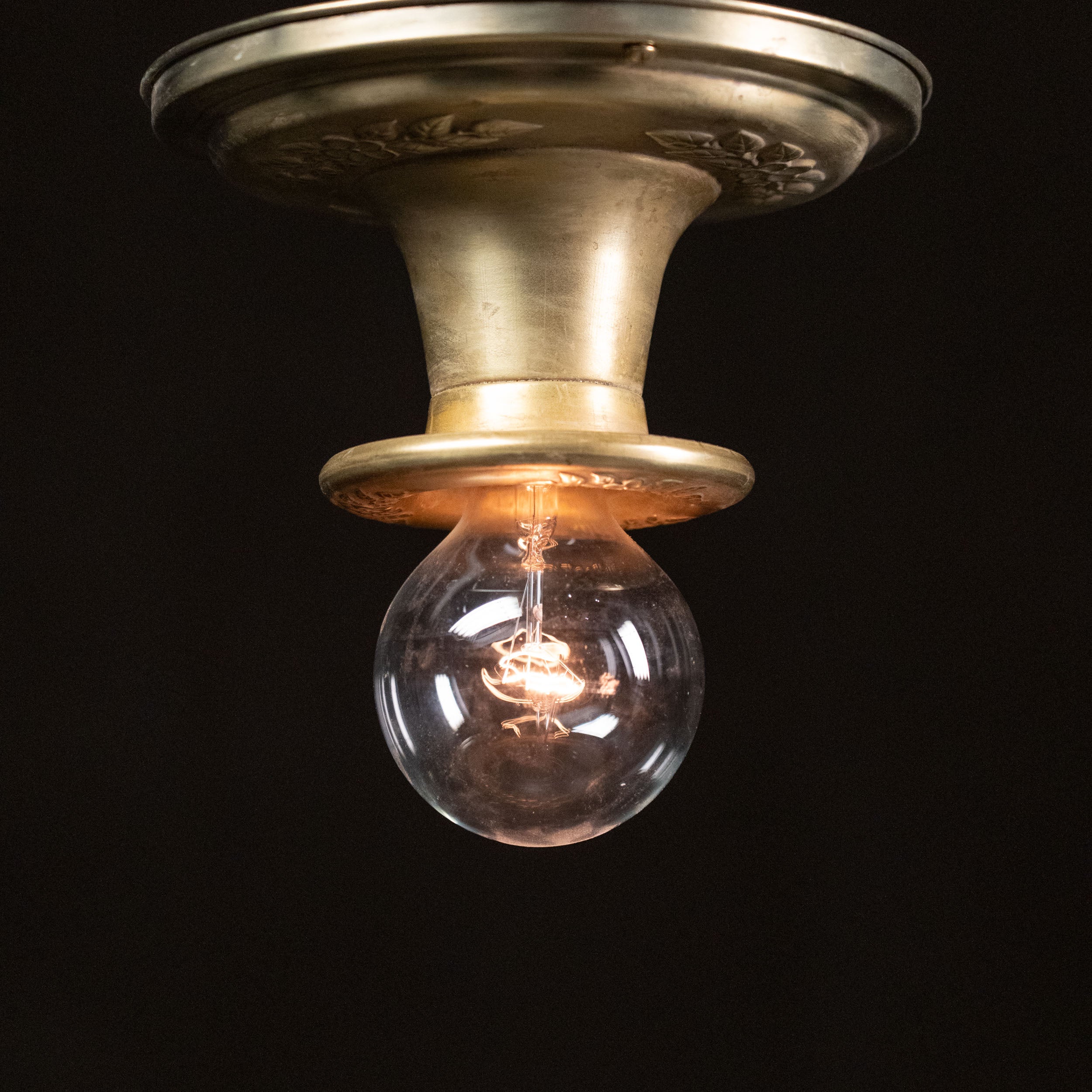 1920 Decorative Brass Flush Mount