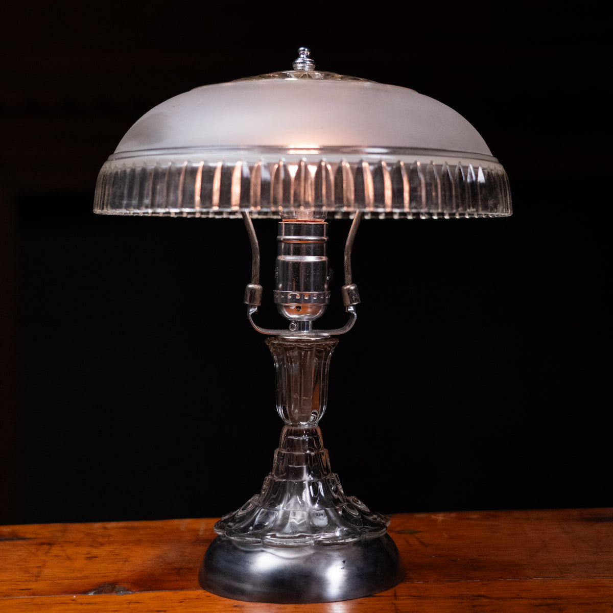 glass lamp | Scott Landon Antiques and Interiors.