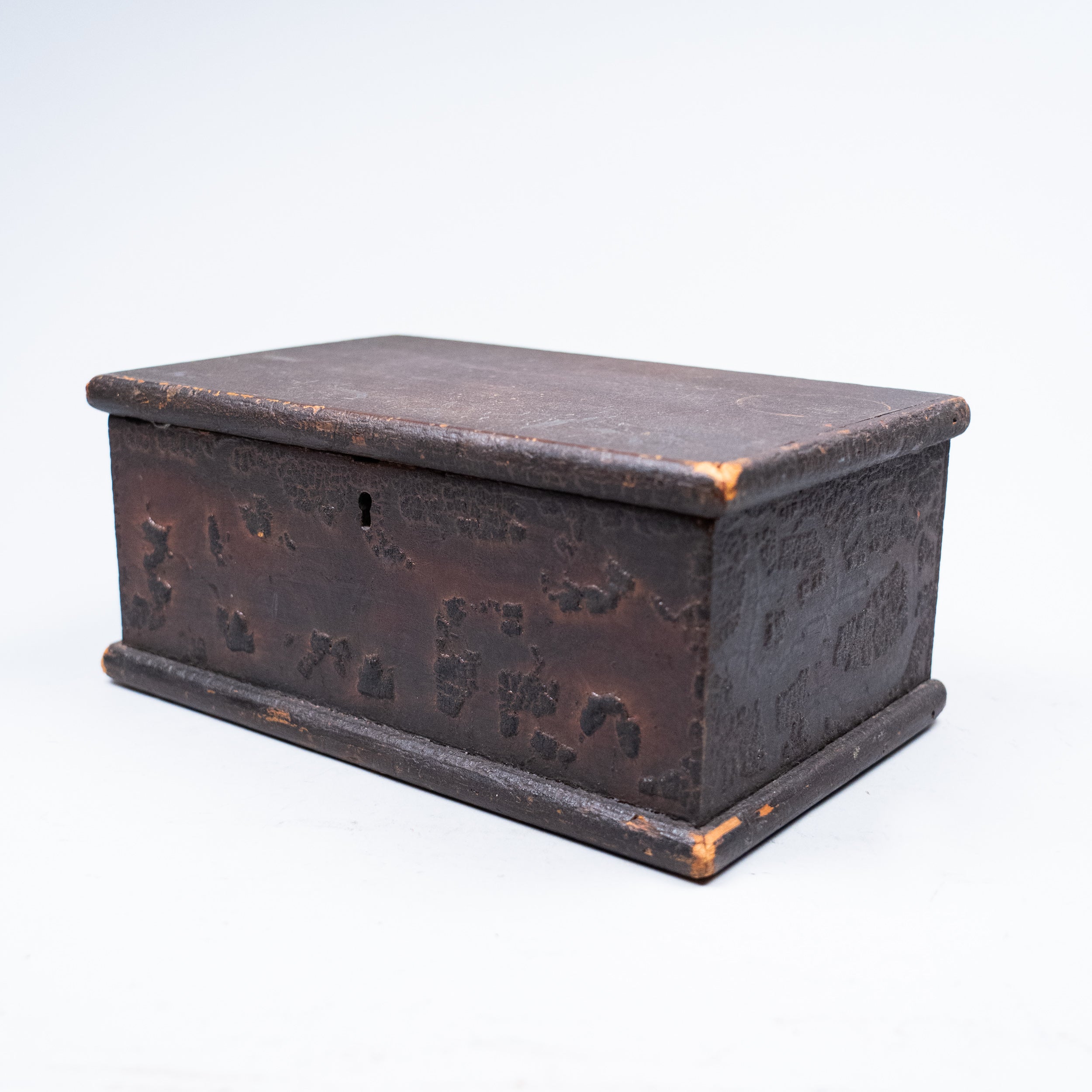 19th Century Small Pine Document Box
