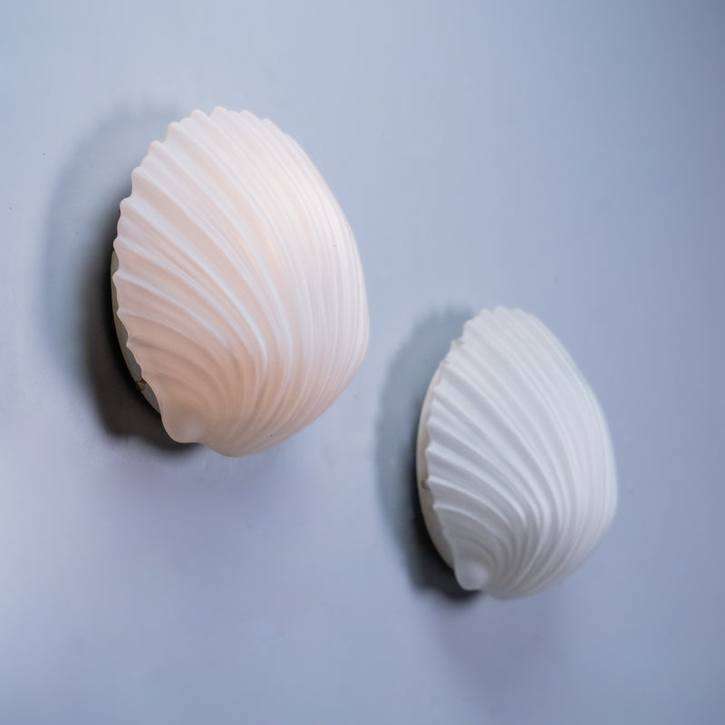 shell sconces | Scott Landon Antiques and Interiors.
