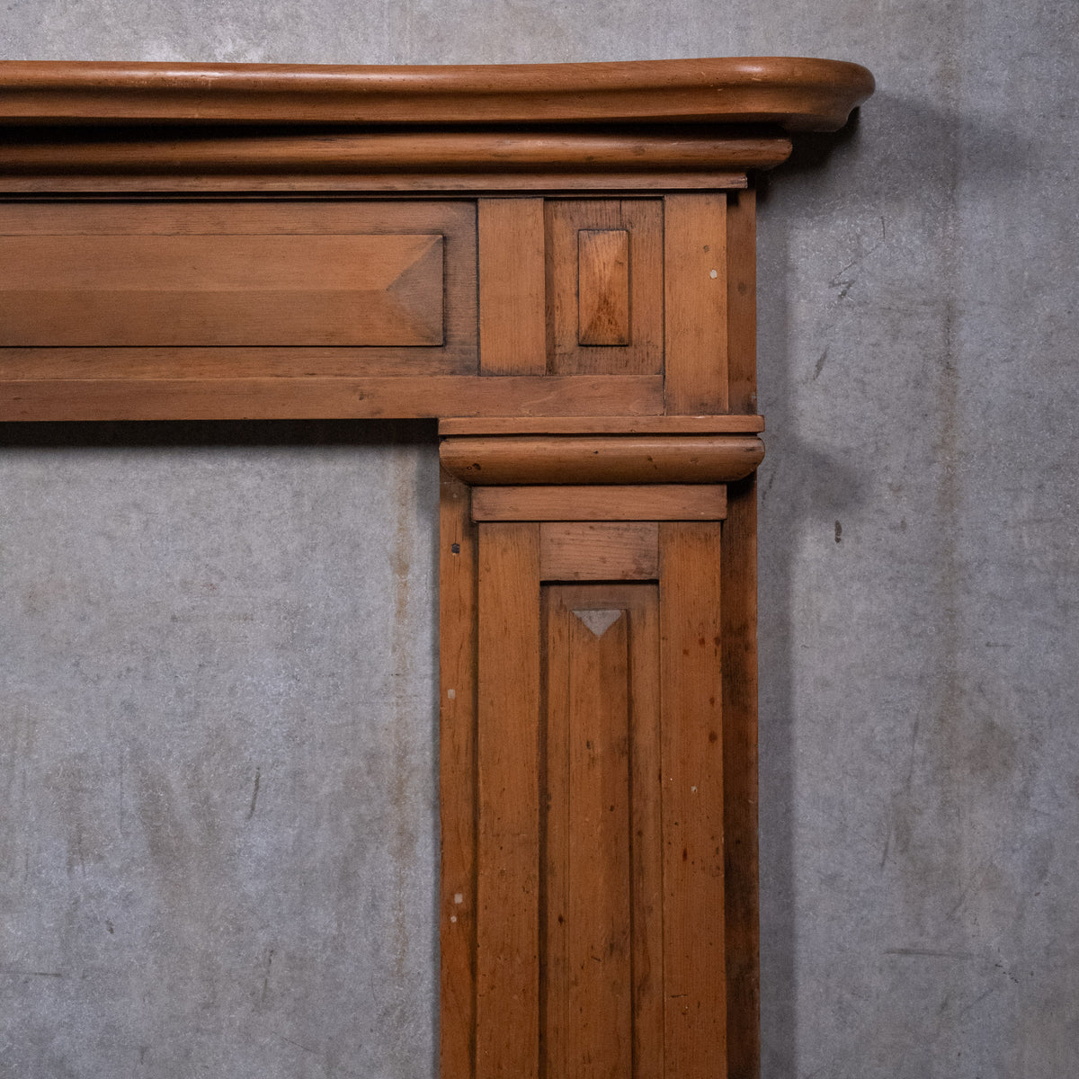 Antique pine fireplace mantle | Scott Landon Antiques and Interiors.