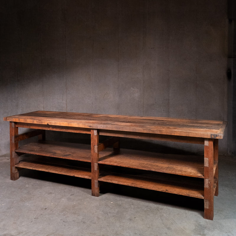 Antique work table kitchen island | Scott Landon Antiques and Interiors.