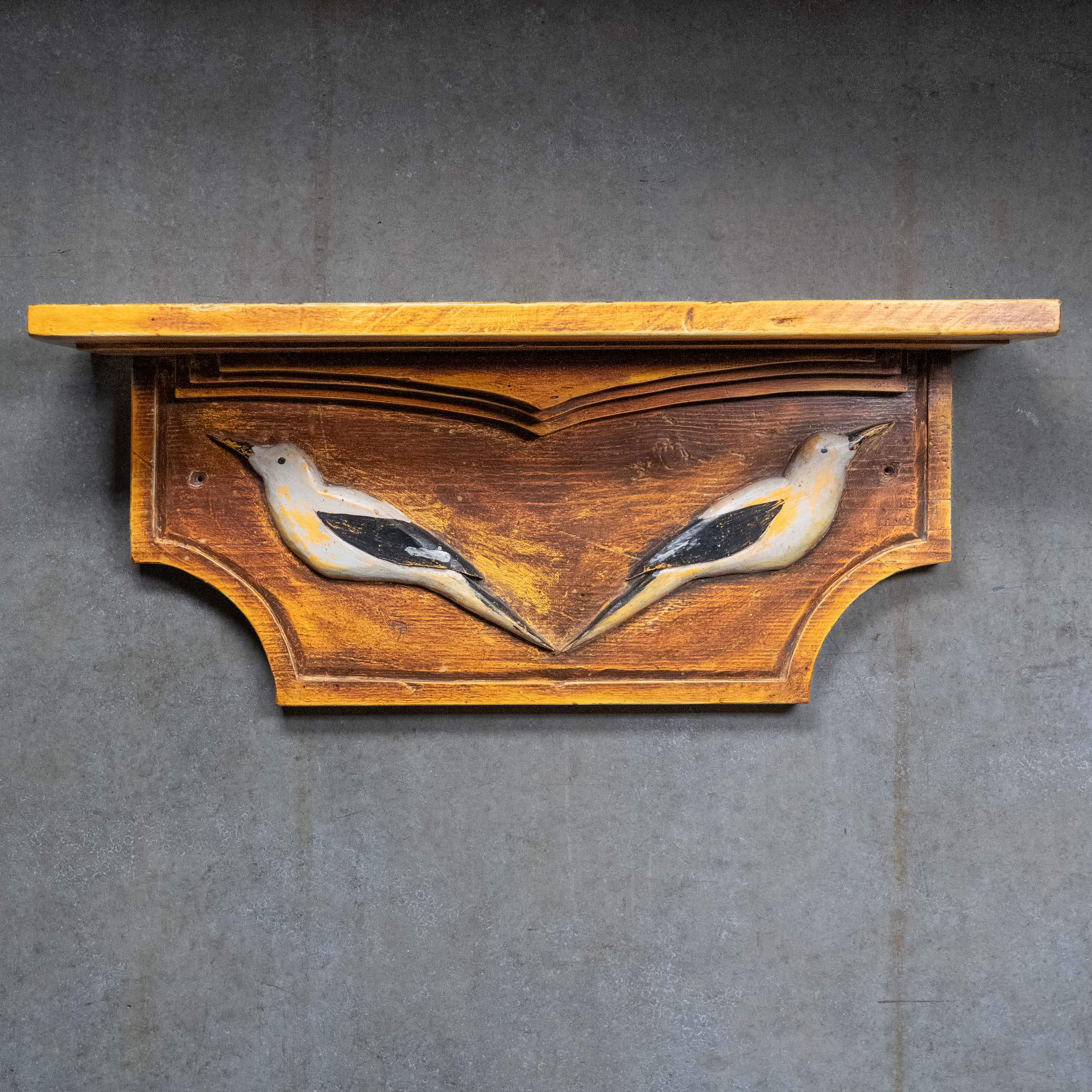 Quebec Carved Wood Shelf