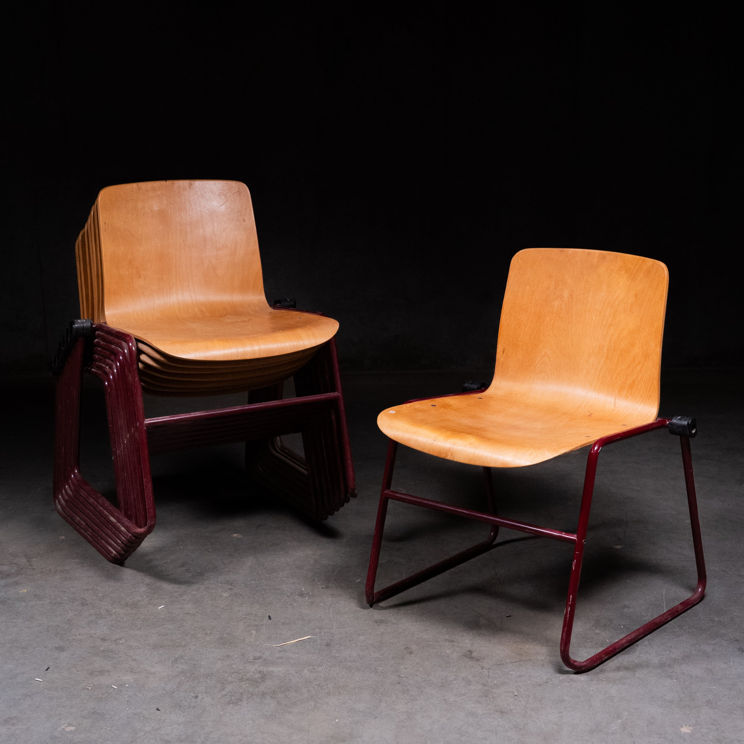 1980 Robert J. Hayward for Kinetics Stacking Chair – Molded Plywood &