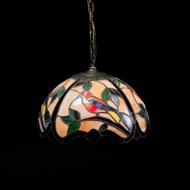 stain glass pendant | Scott Landon Antiques and Interiors.