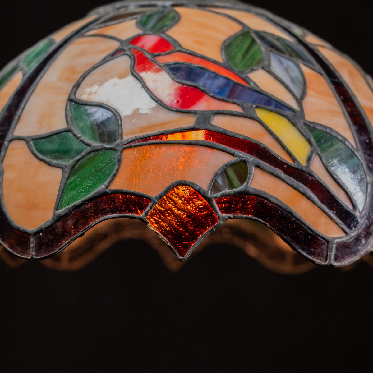 stain glass pendant | Scott Landon Antiques and Interiors.