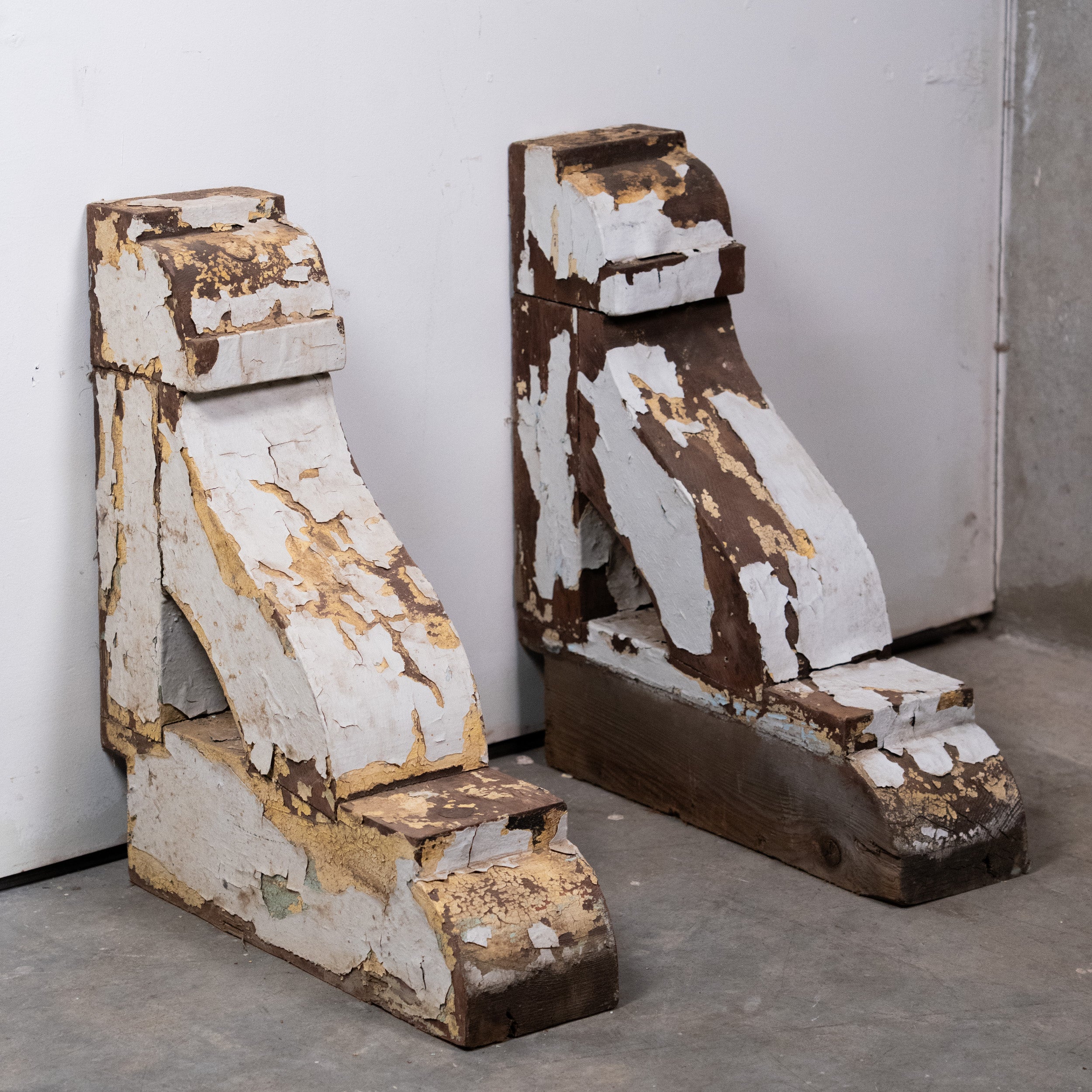 Large Antique Victorian Wood Corbels – Architectural Salvage Brackets