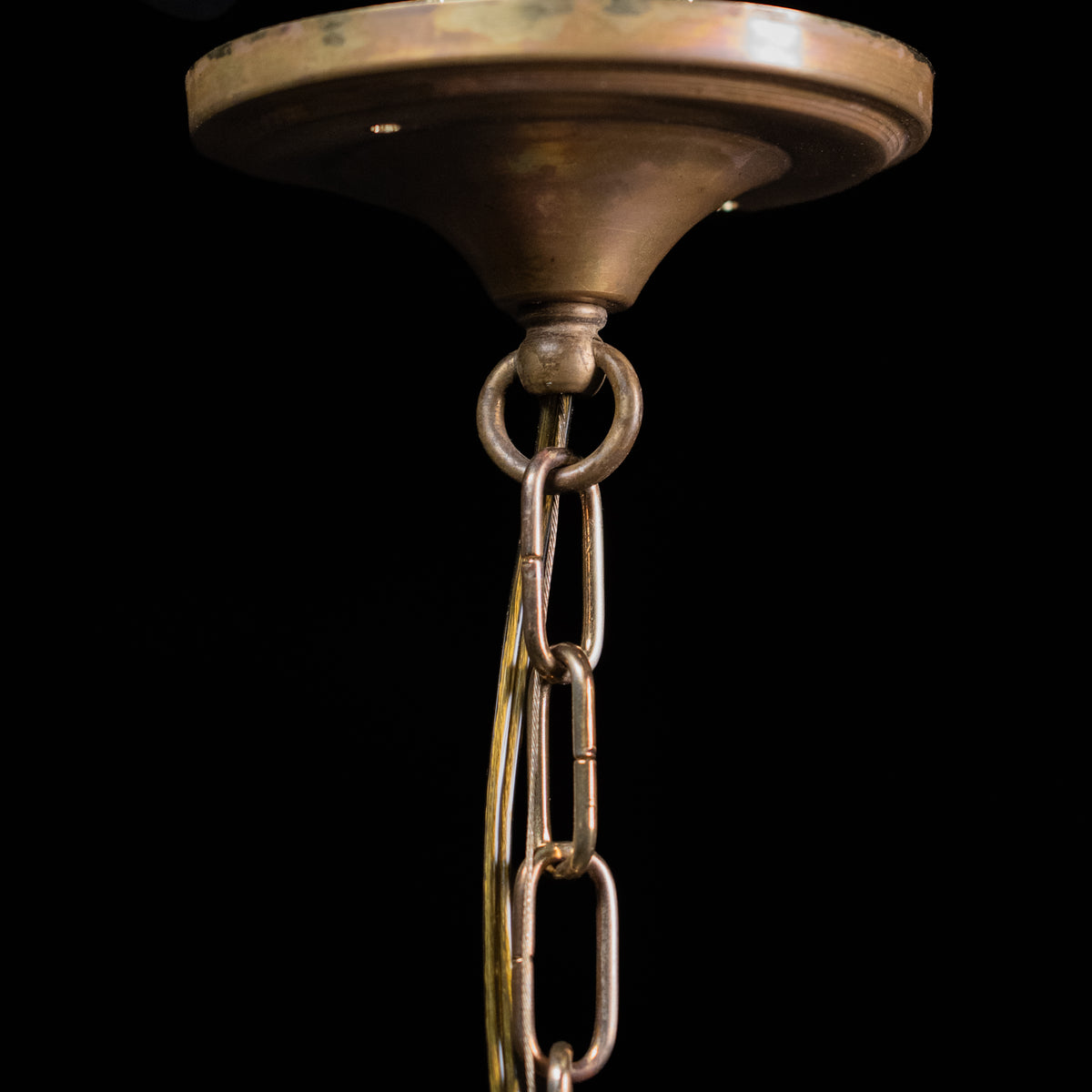 stain glass pendant | Scott Landon Antiques and Interiors.