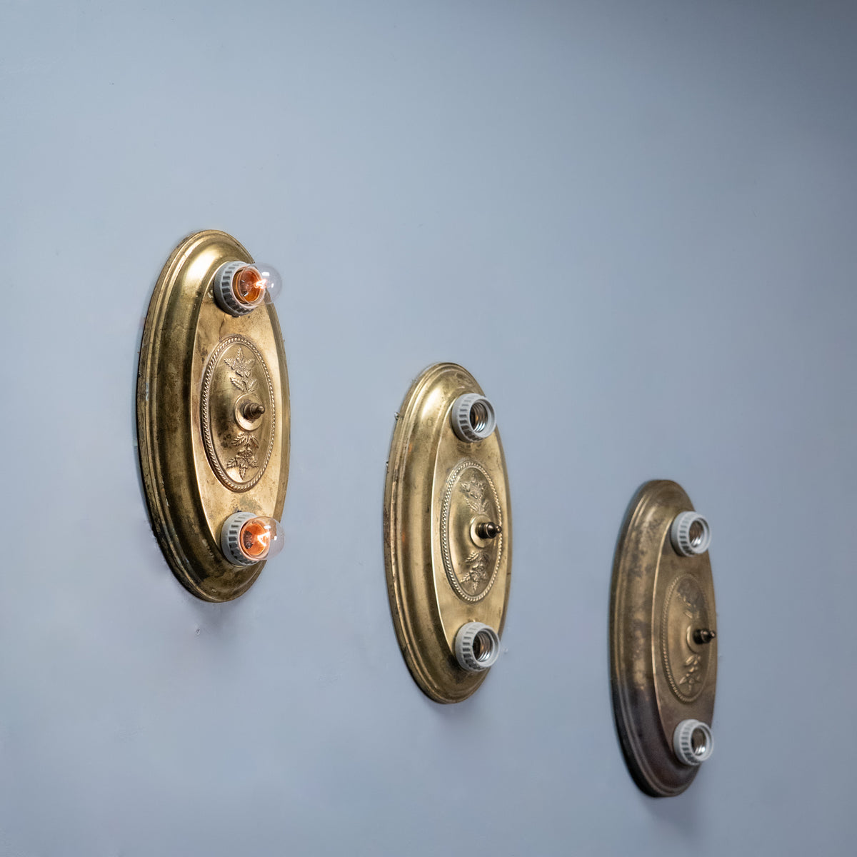 Vintage brass sconces | Scott Landon Antiques and Interiors.