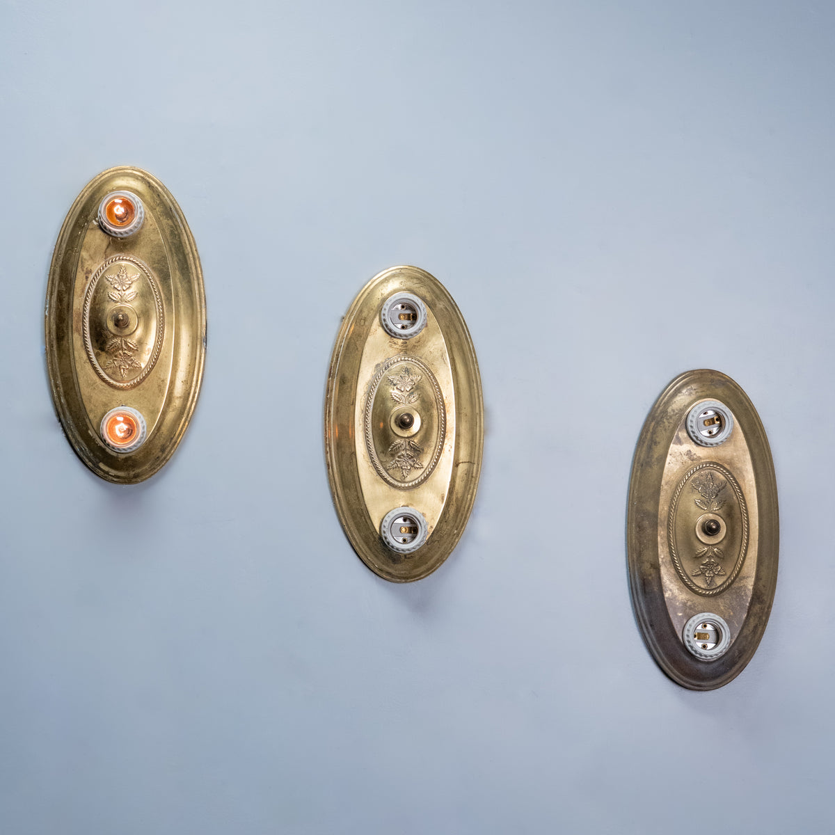 Antique brass sconces | Scott Landon Antiques and Interiors