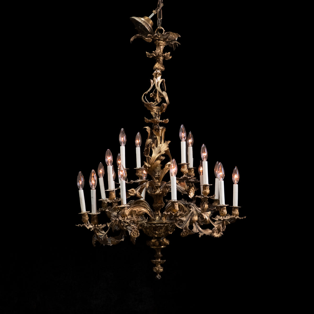brass chandelier | Scott Landon Antiques and Interiors.