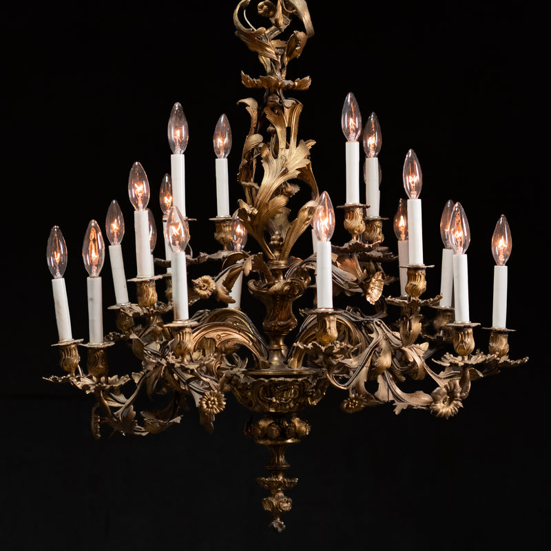 brass chandelier | Scott Landon Antiques and Interiors.