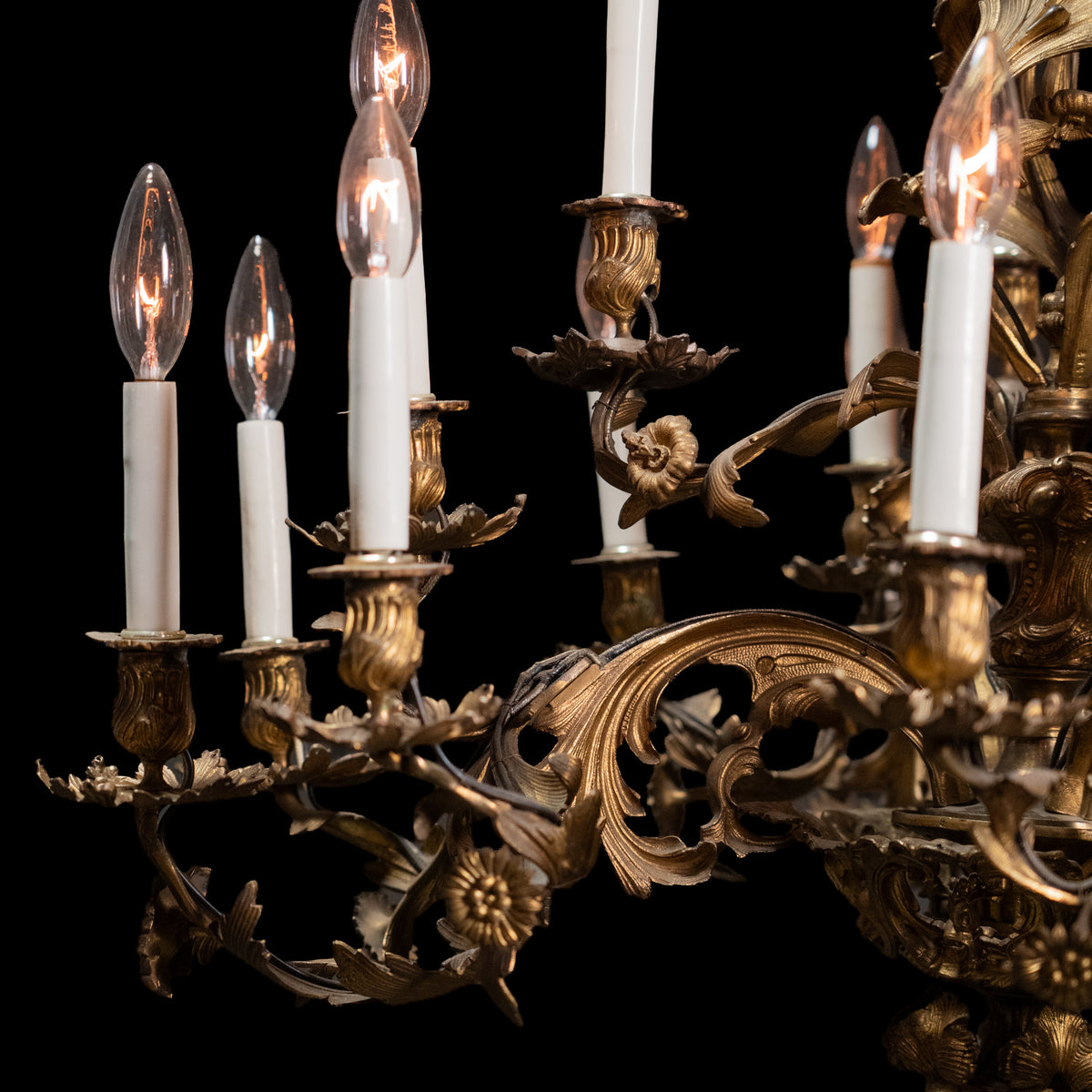 brass chandelier | Scott Landon Antiques and Interiors.