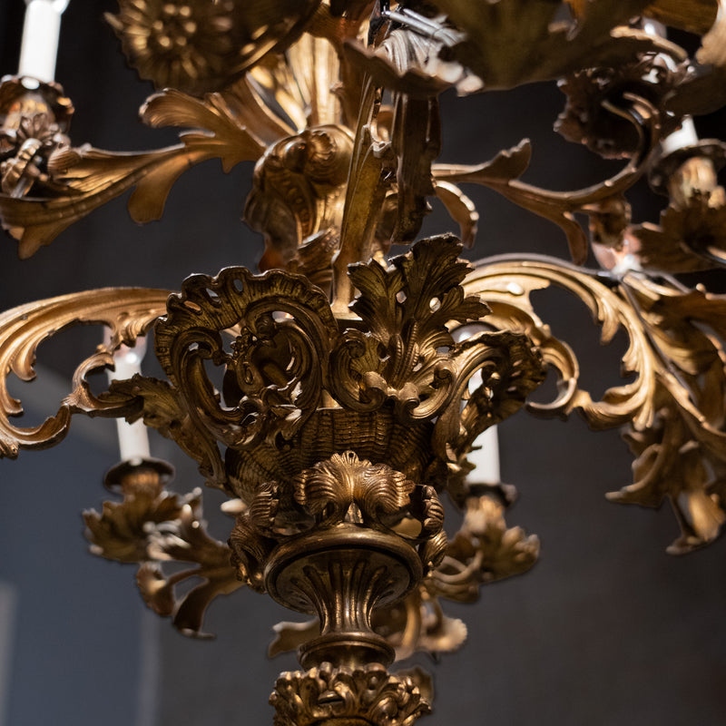brass chandelier | Scott Landon Antiques and Interiors.