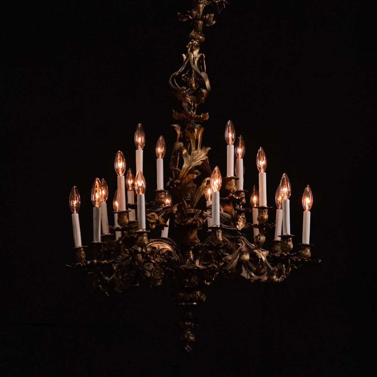 brass chandelier | Scott Landon Antiques and Interiors.