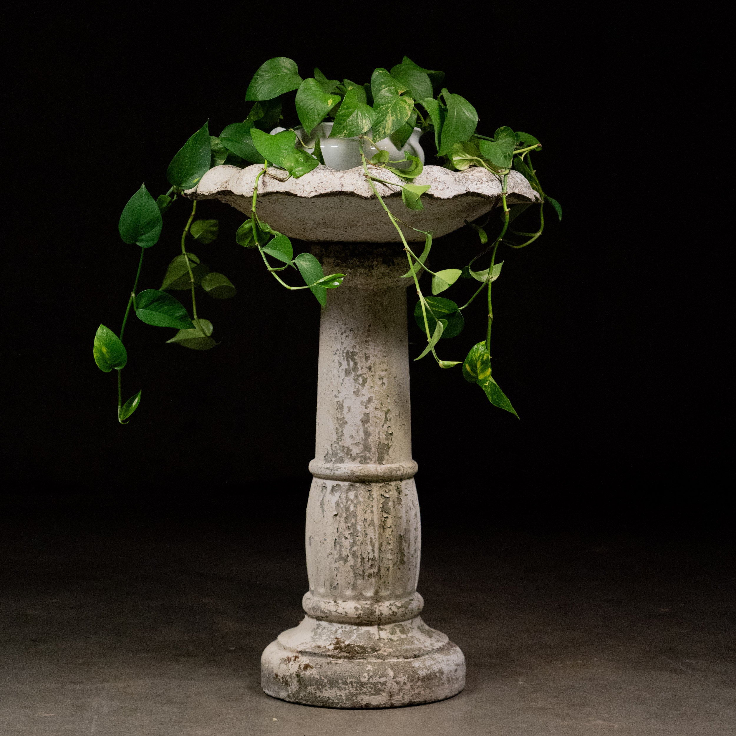 1950 Stone Garden Bird Bath
