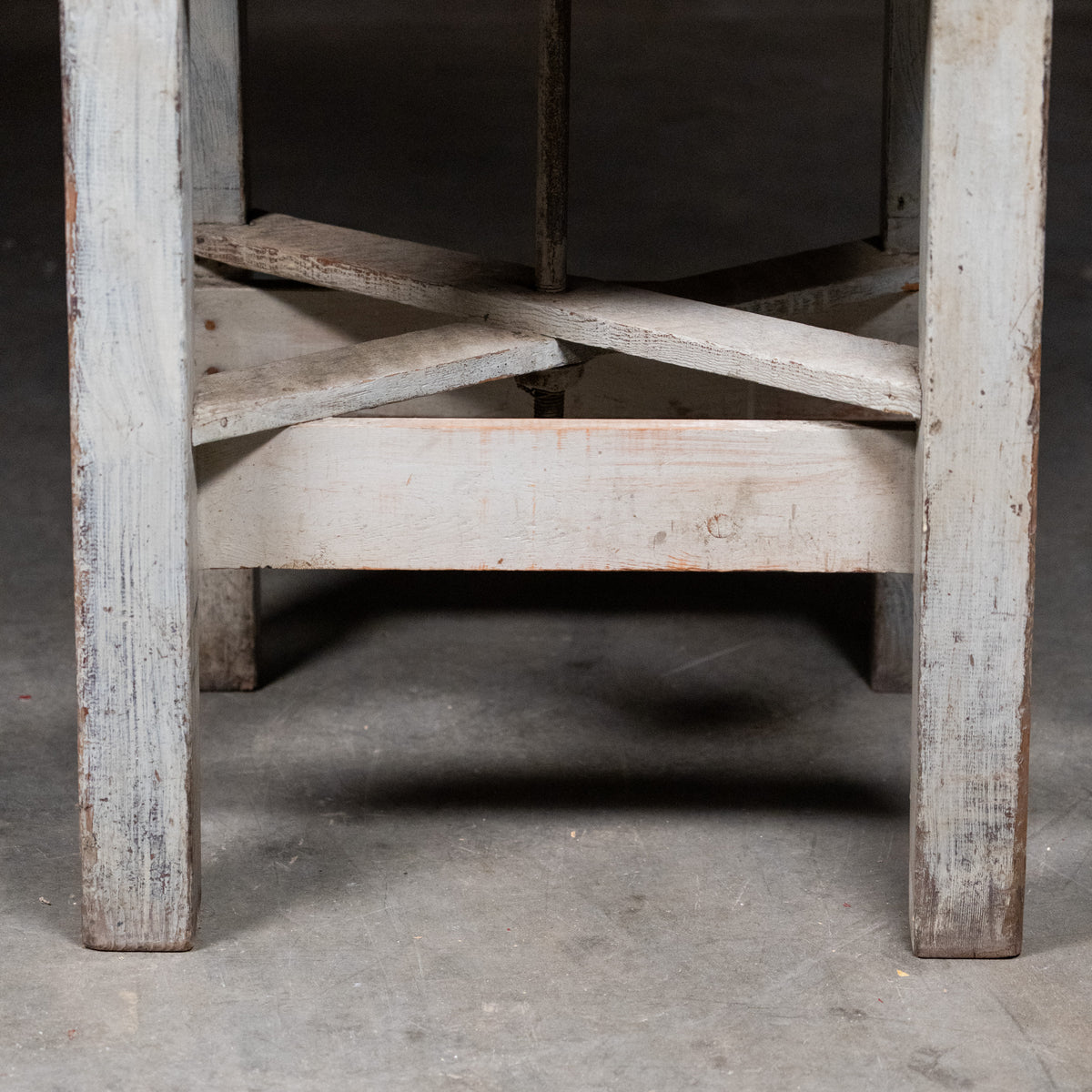 Grocer Table Early 20th Century Italian Grocer Parmesan Cheese Cutting Table with R