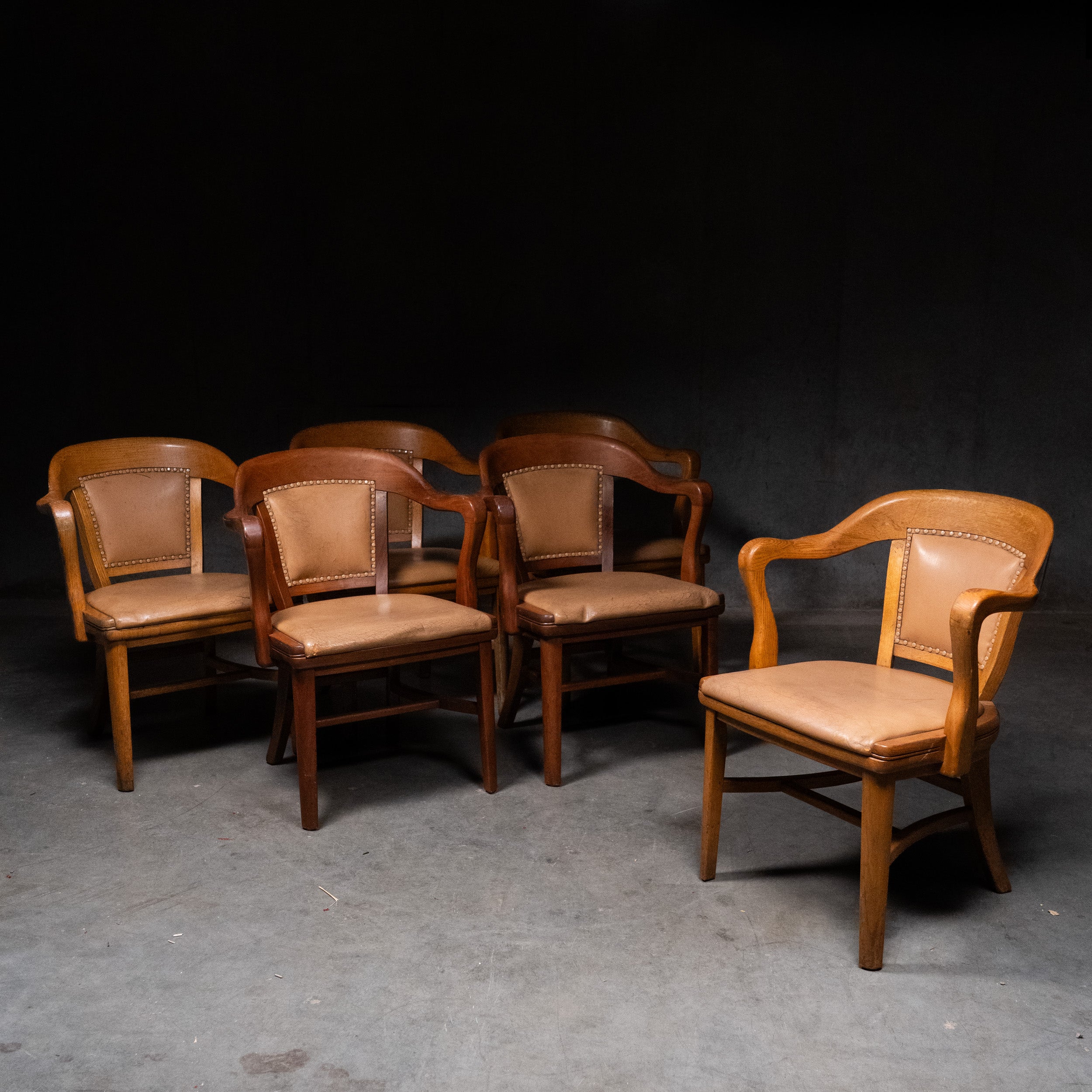 Set of 6 Mid Century Dining Armchairs by H. Krug Furniture Co. – Canadian Walnut Chairs 1960