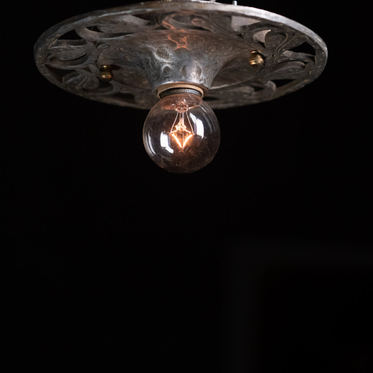 Art nouveau flush mount | Scott Landon Antiques and Interiors.