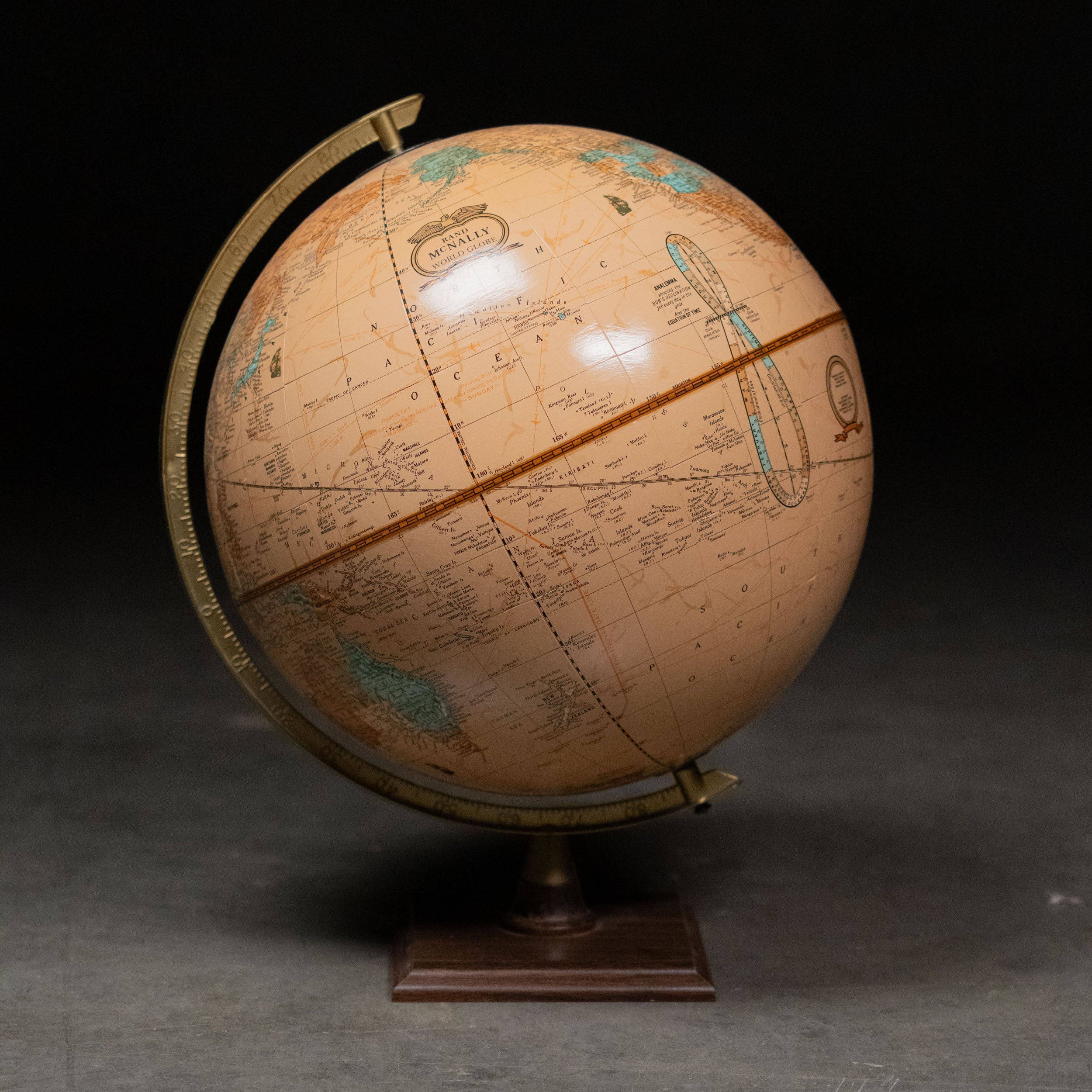 1960 Rand McNally Desk World Globe