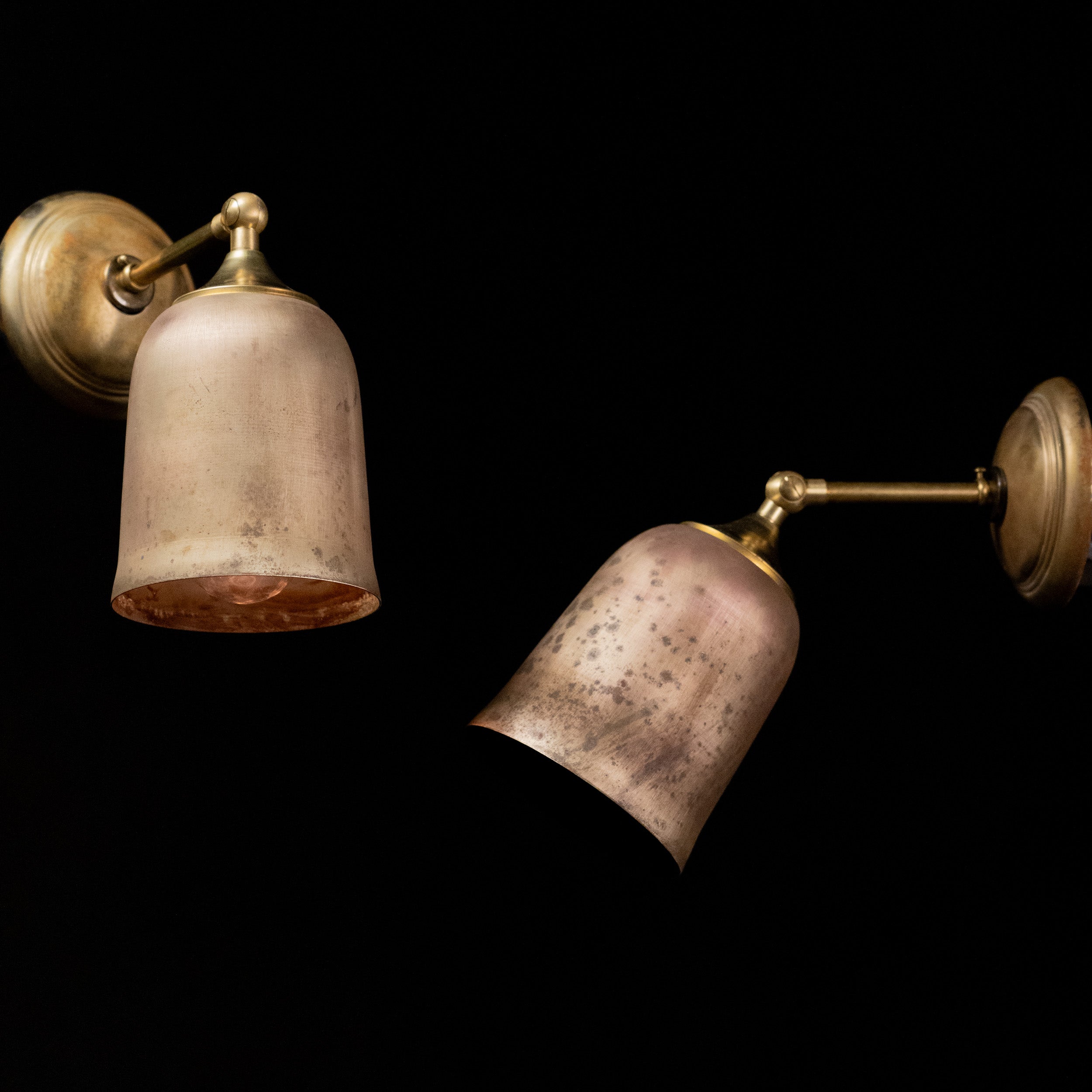 1940 Nautical Bronze Articulating Sconces