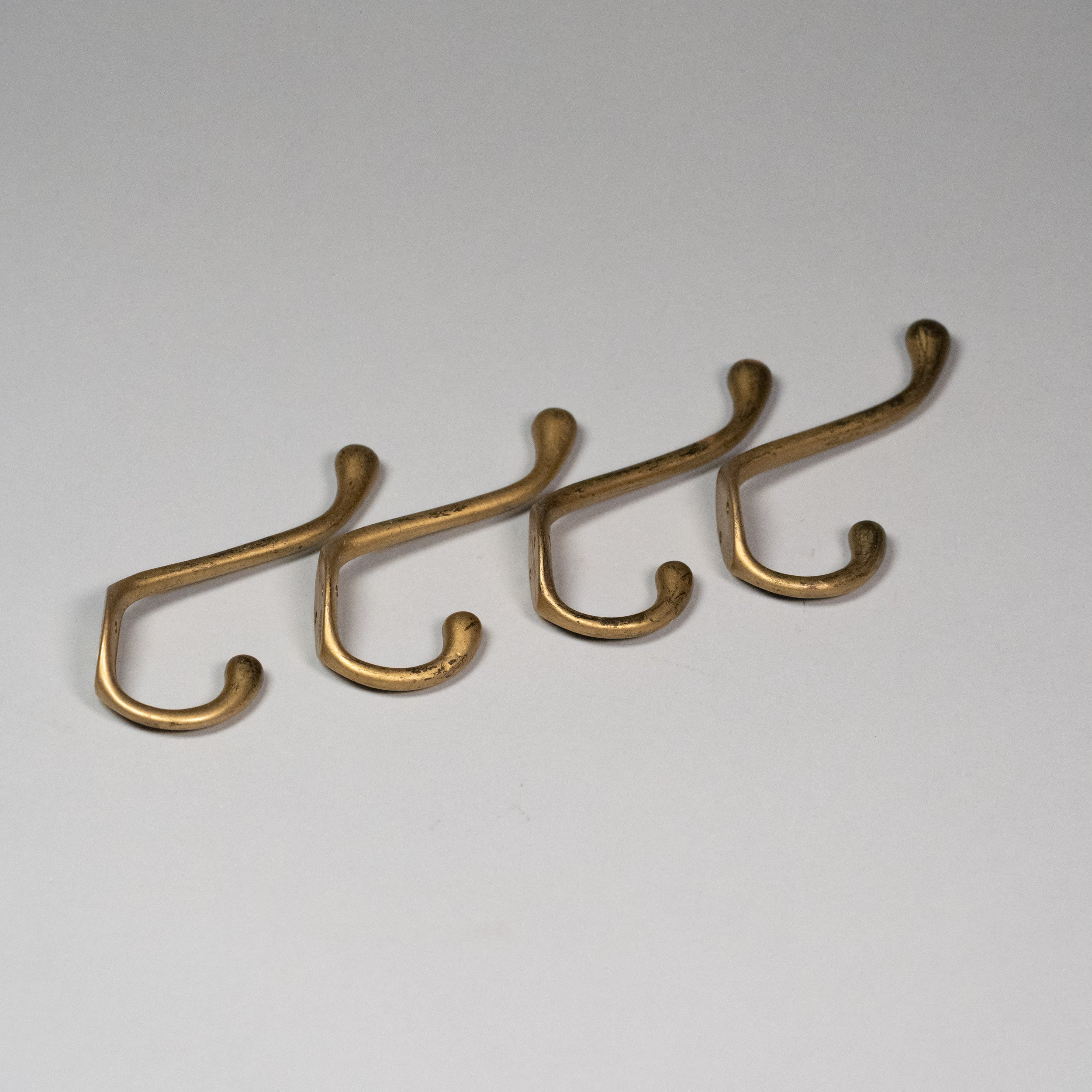1930 Oversized Brass Coat Hooks