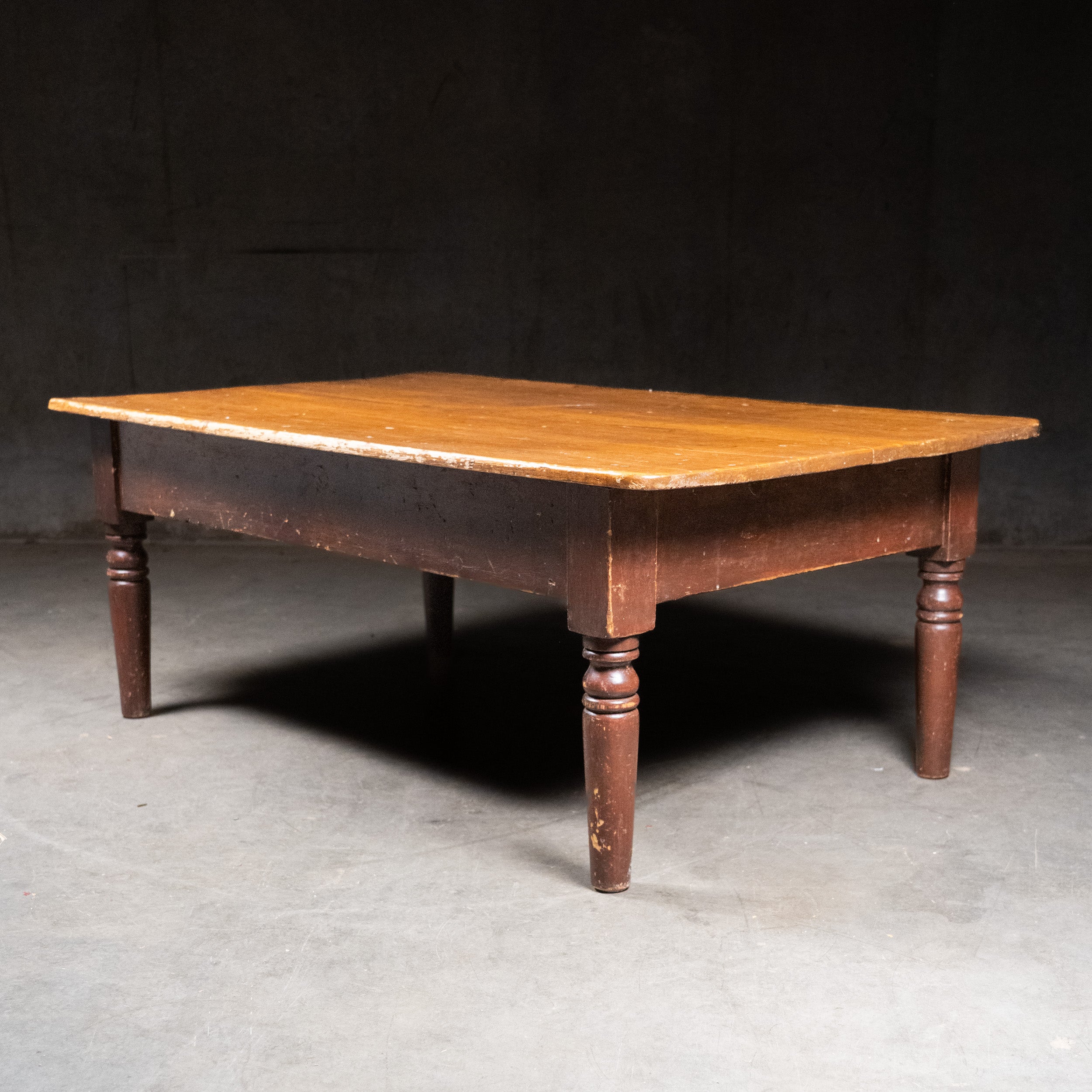 1870 Pine Coffee Table from Quebec