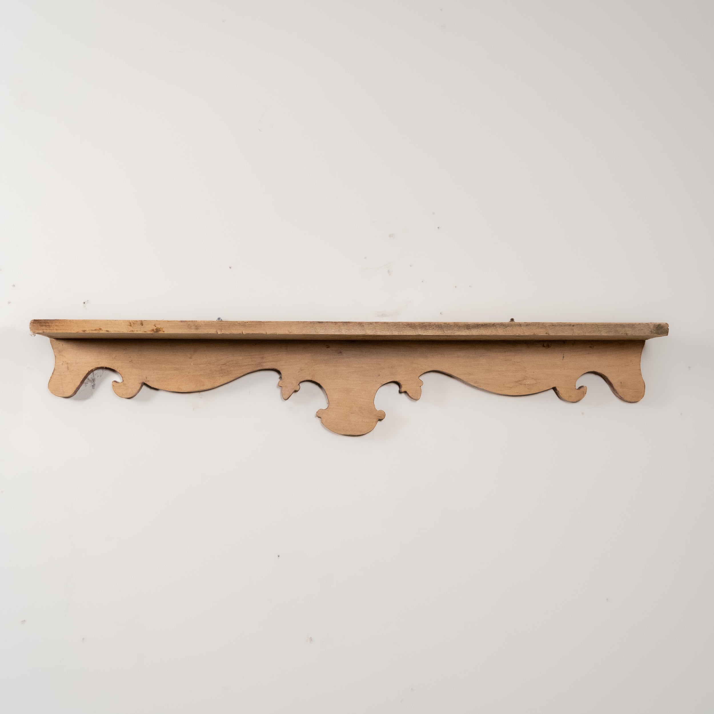 Circa 1900 Quebec Pine Wall Shelf