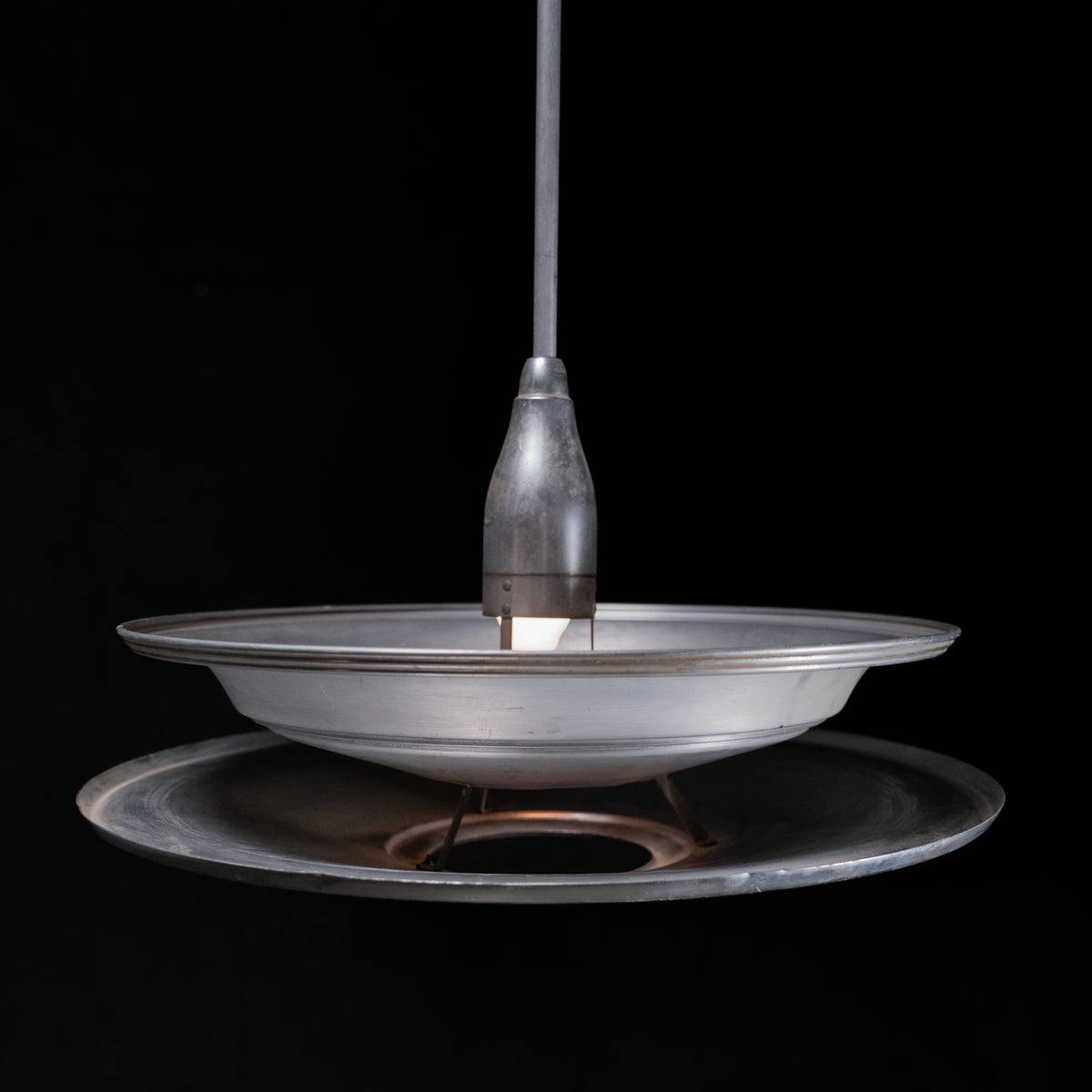 Pair of Double Tiered Art Deco Saucer Light | Scott Landon Antiques and Interiors.