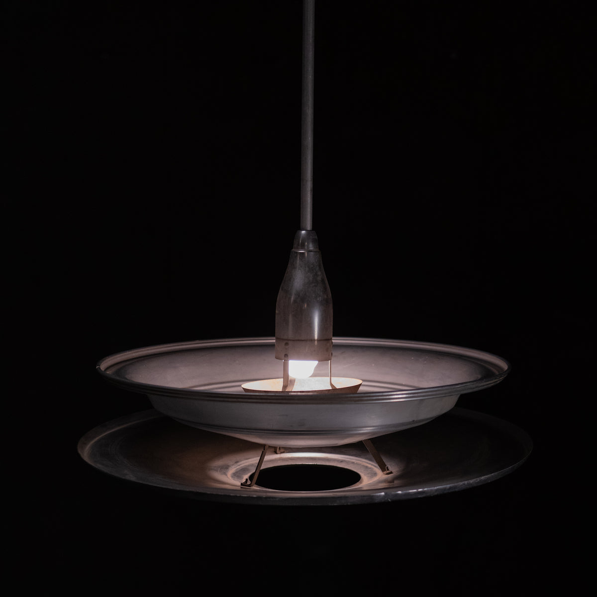 Pair of Double Tiered Art Deco Saucer Light | Scott Landon Antiques and Interiors.