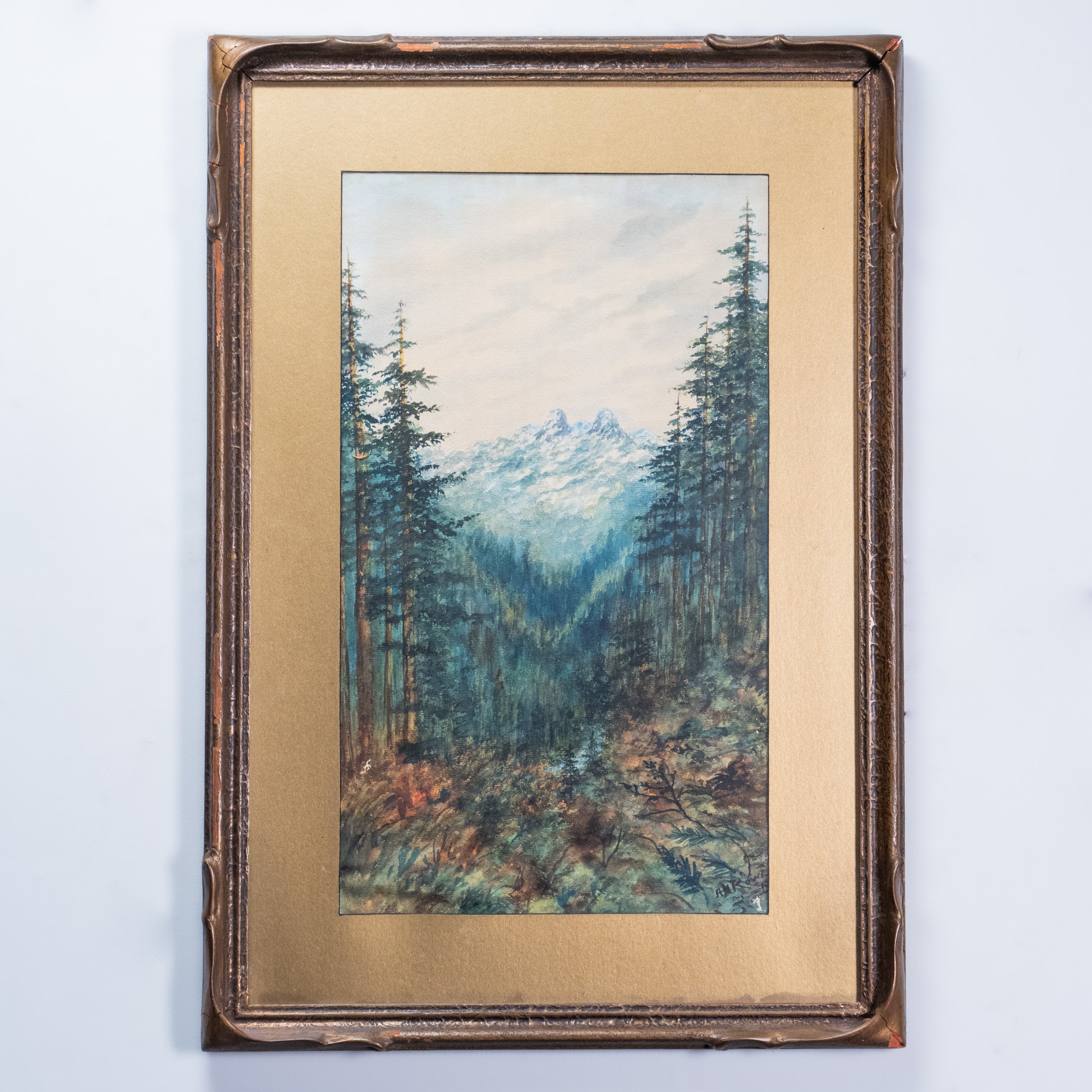 1920 Oil Painting Lions Vancouver