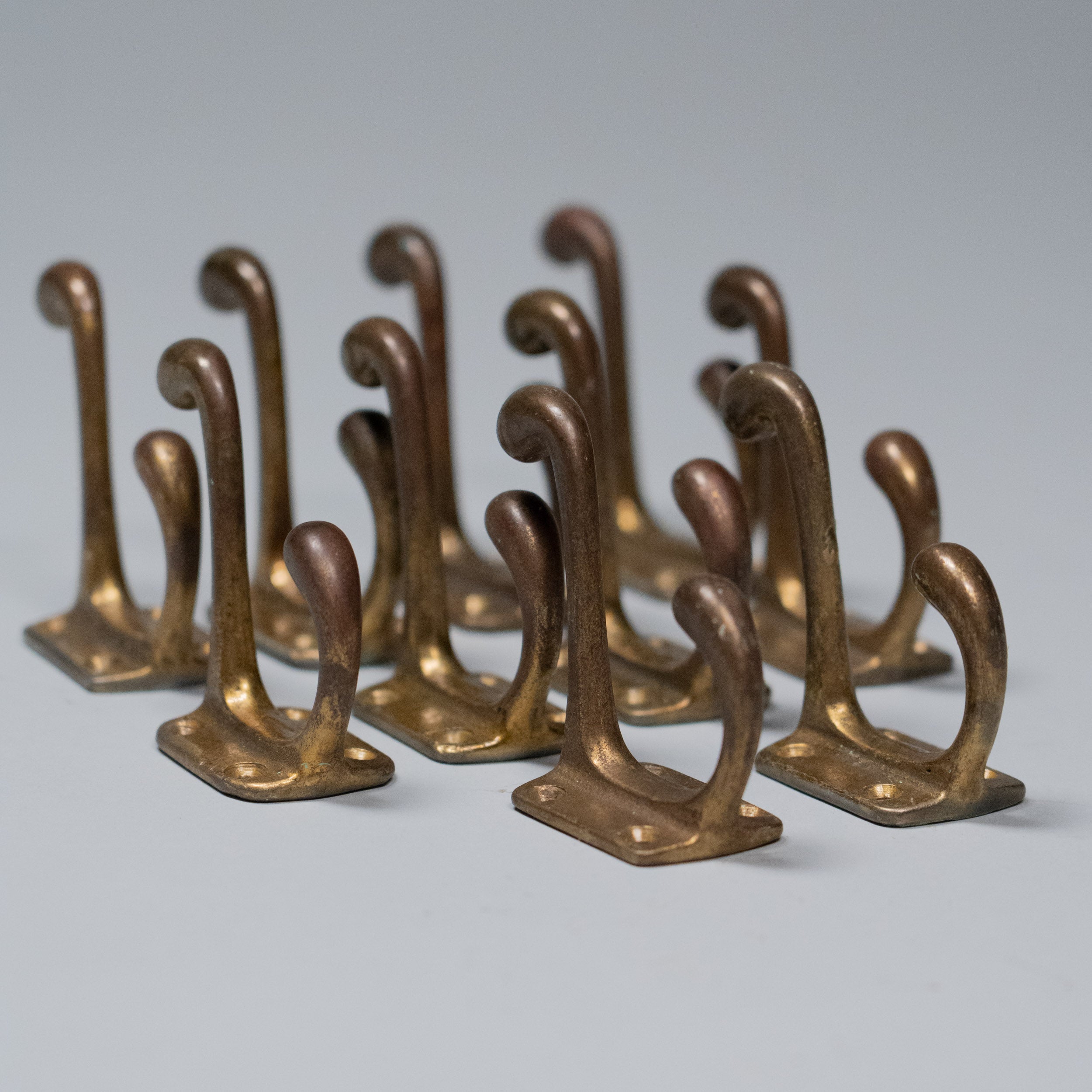 1910 Brass Coat Hooks