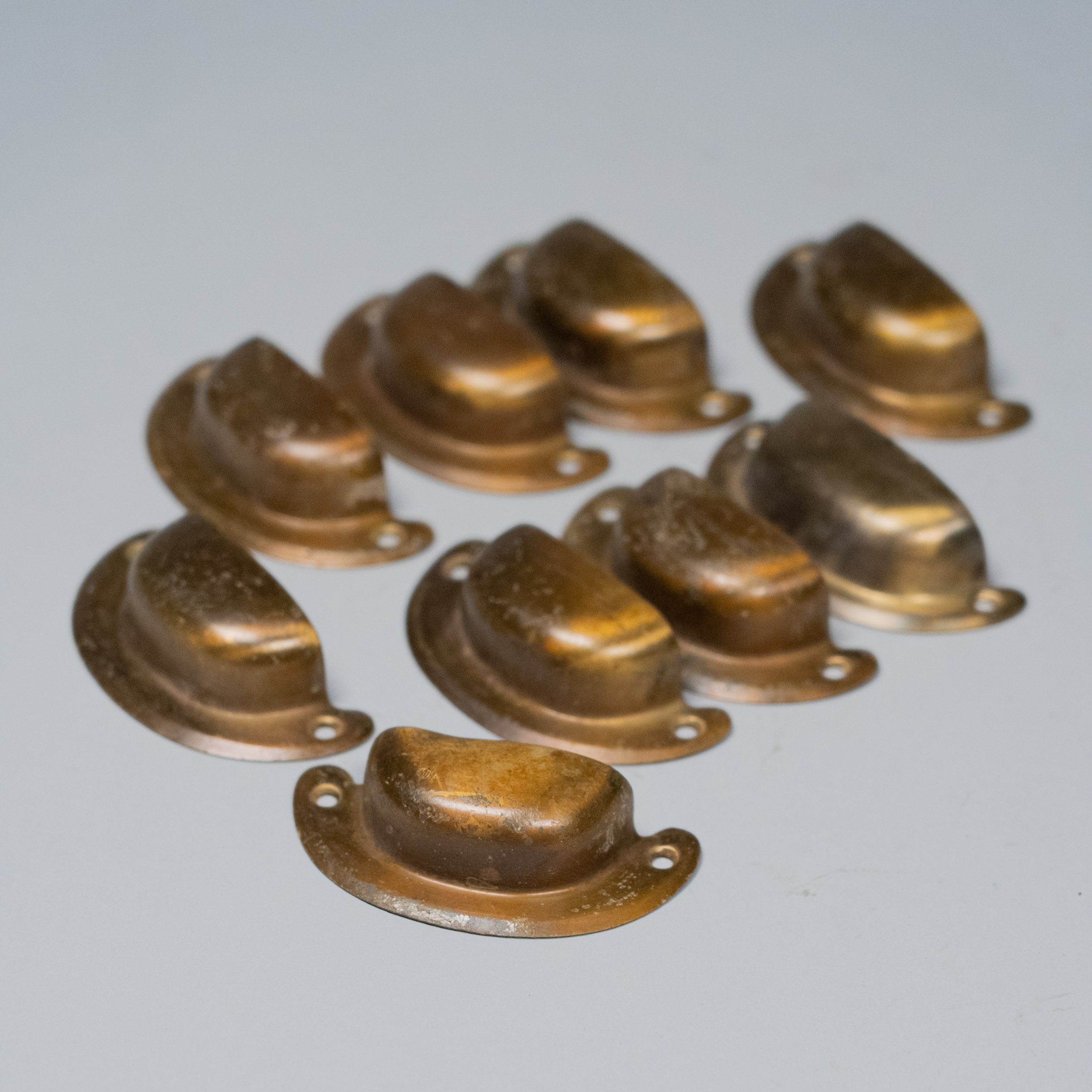 1920 Brass Apothecary Drawer Pulls