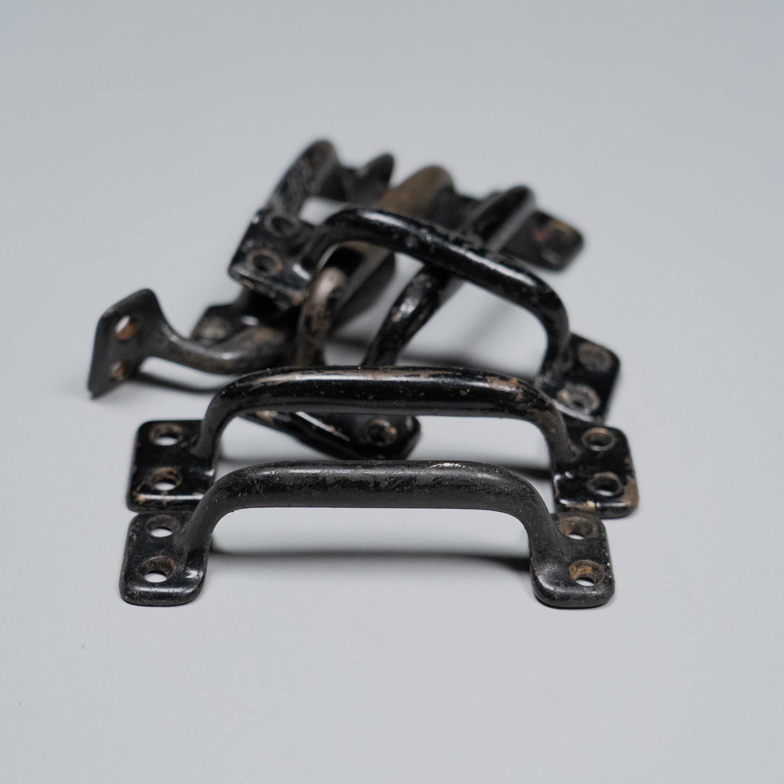 1930 Black Cast Iron Steel Handles