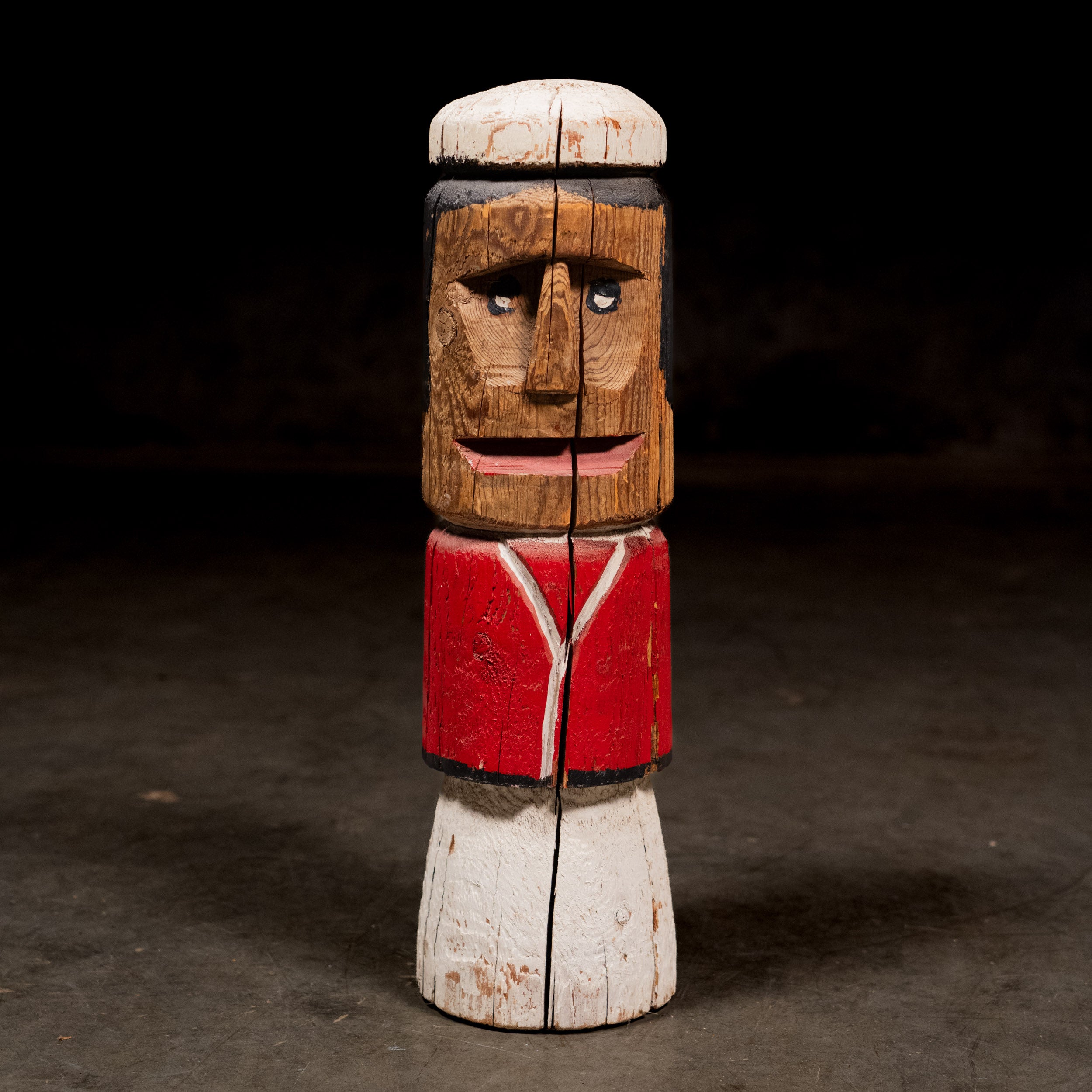 1950 East Coast Carved Folk Art Statue