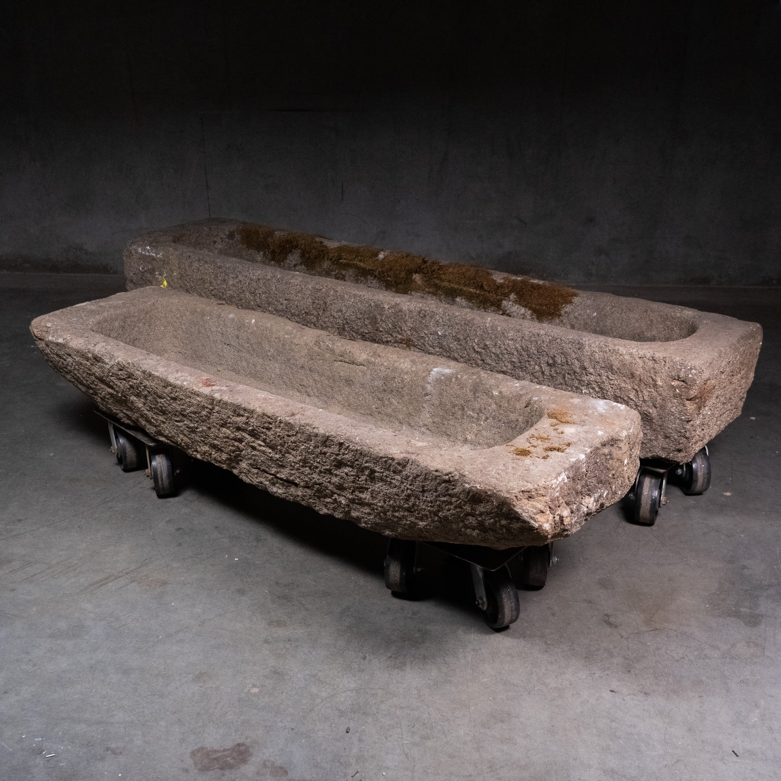 19th Century French Carved Limestone Trough 6–7 ft Antique Stone Planter / Garden Basin, Architectural Salvage