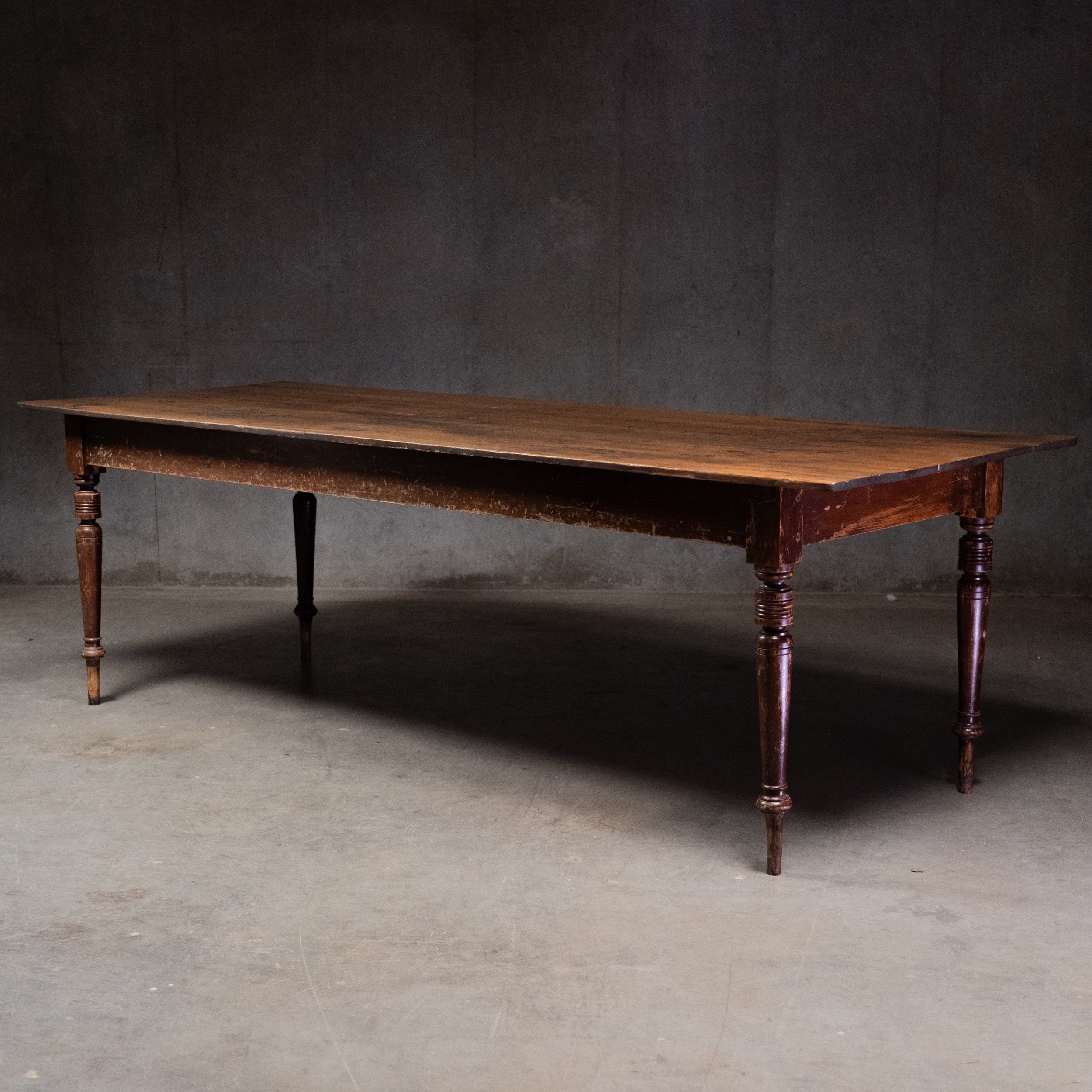 19th Century 8 ft Harvest Table