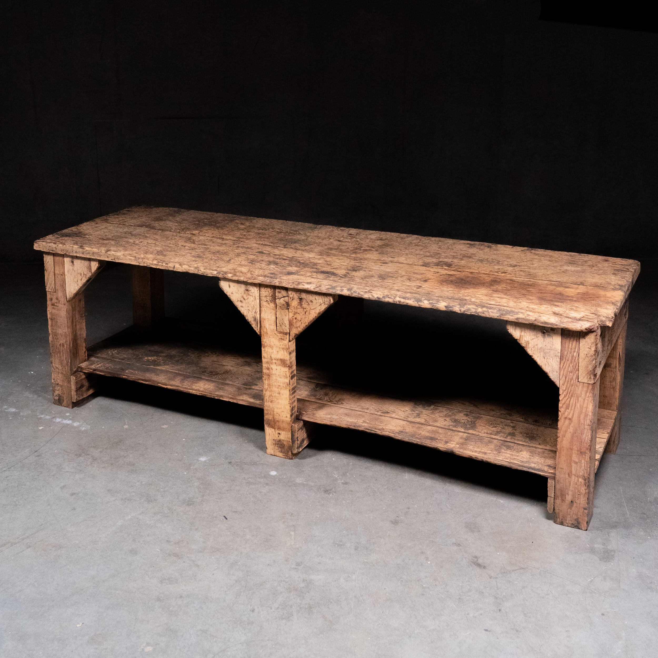 1920 Rustic Solid Wood Work Table