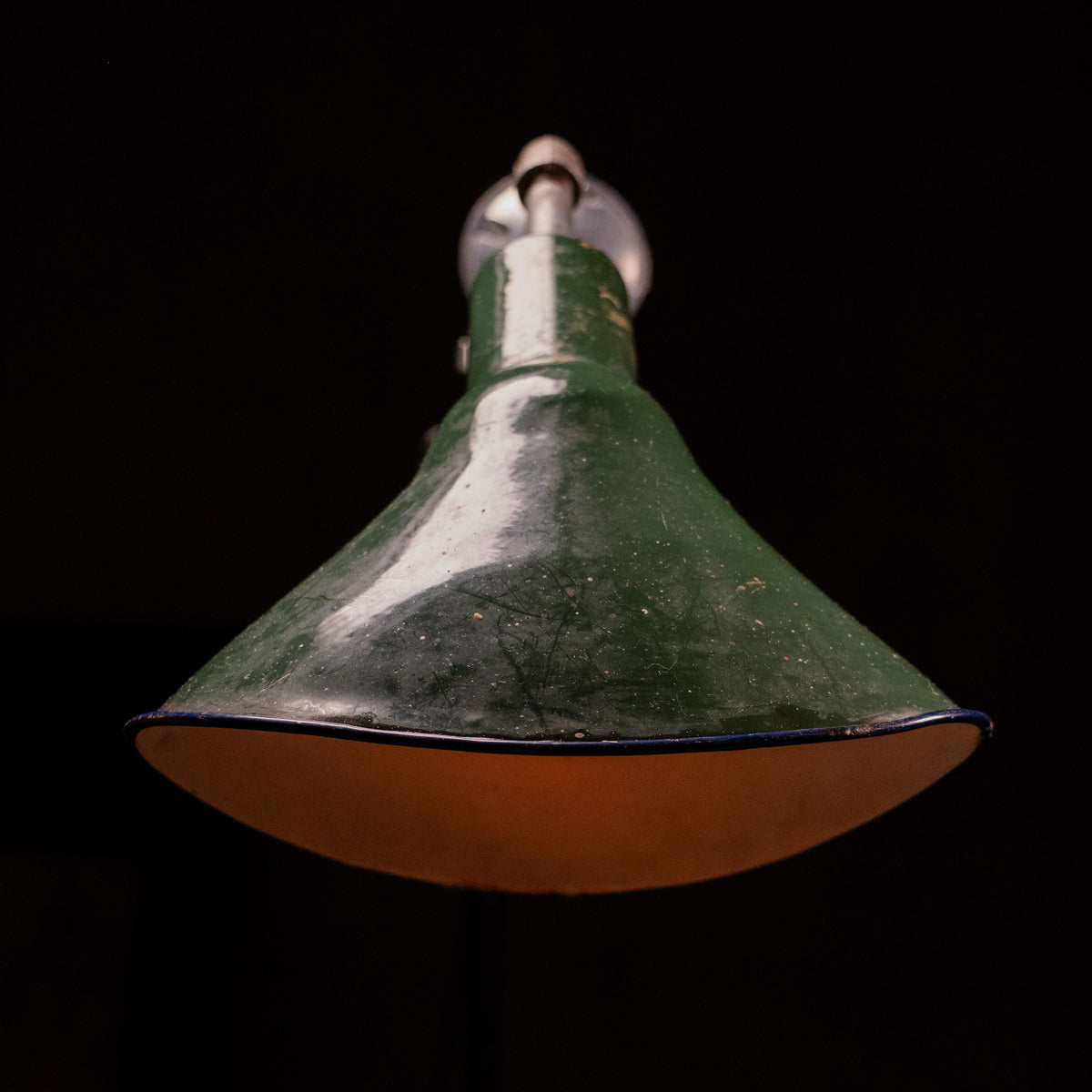 Sign Sconce 1930 Single Industrial Enamel Sign Sconce Light