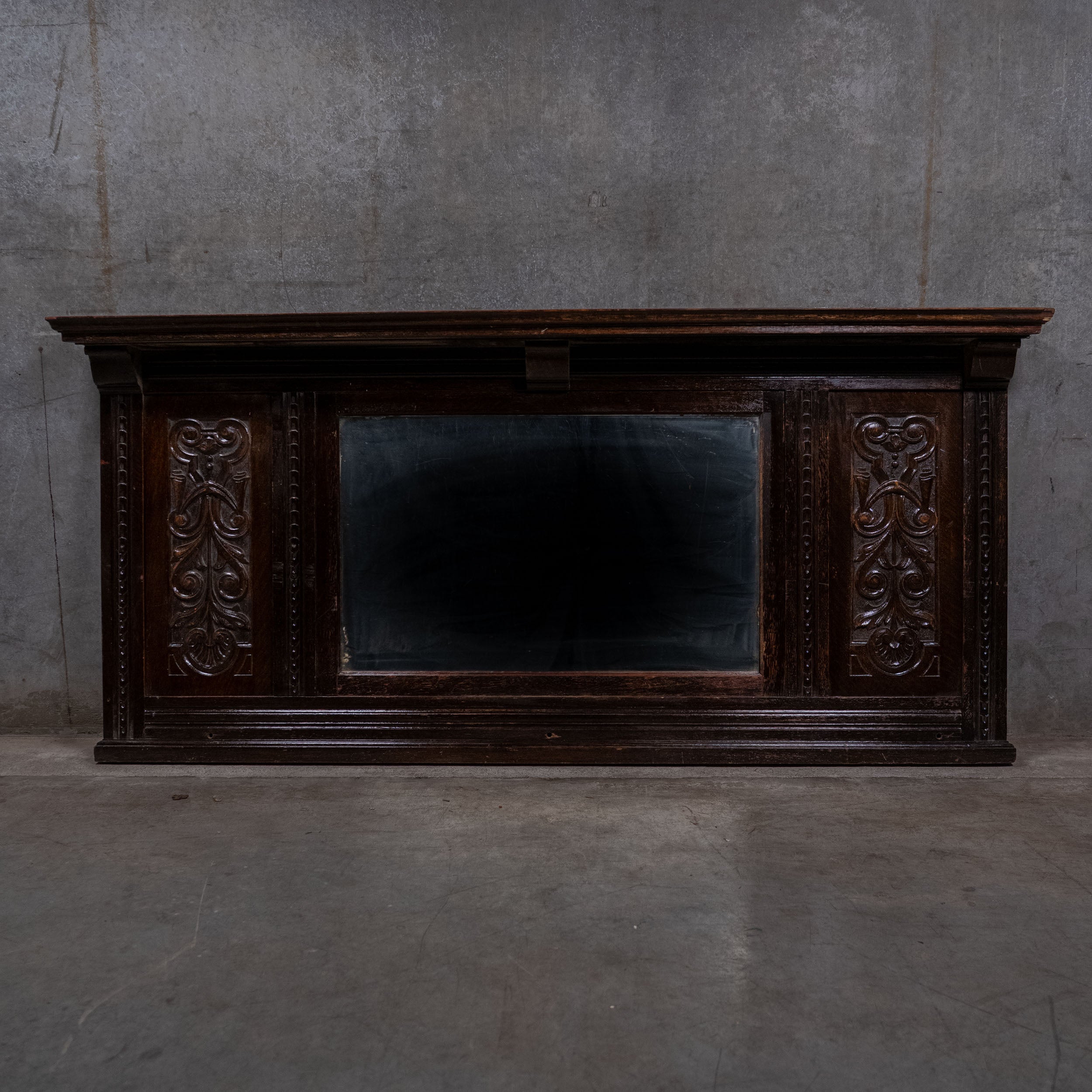 1910 English Carved Mirror Panel