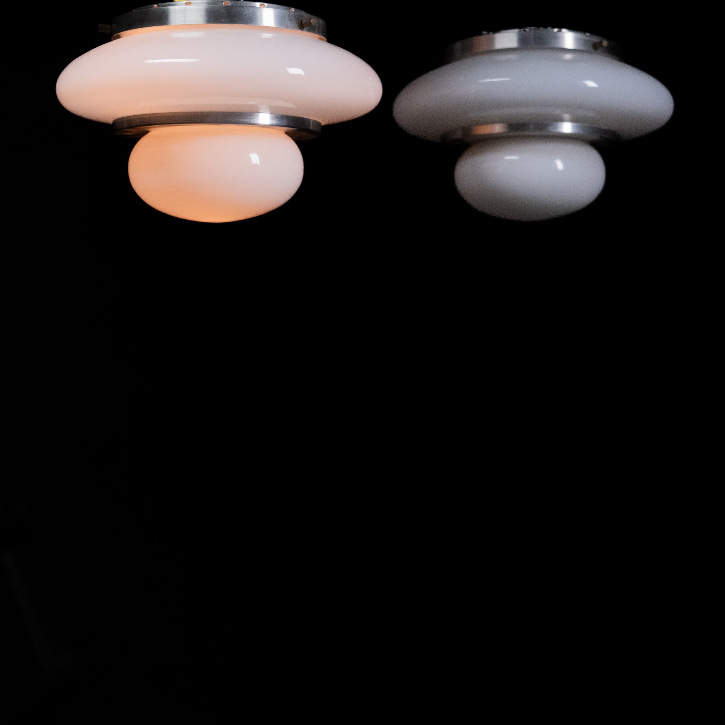 pair flush mounts | Scott Landon Antiques and Interiors.