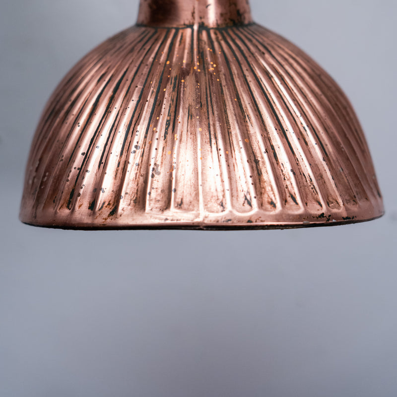 single copper mercury shade sconce | Scott Landon Antiques and Interiors.