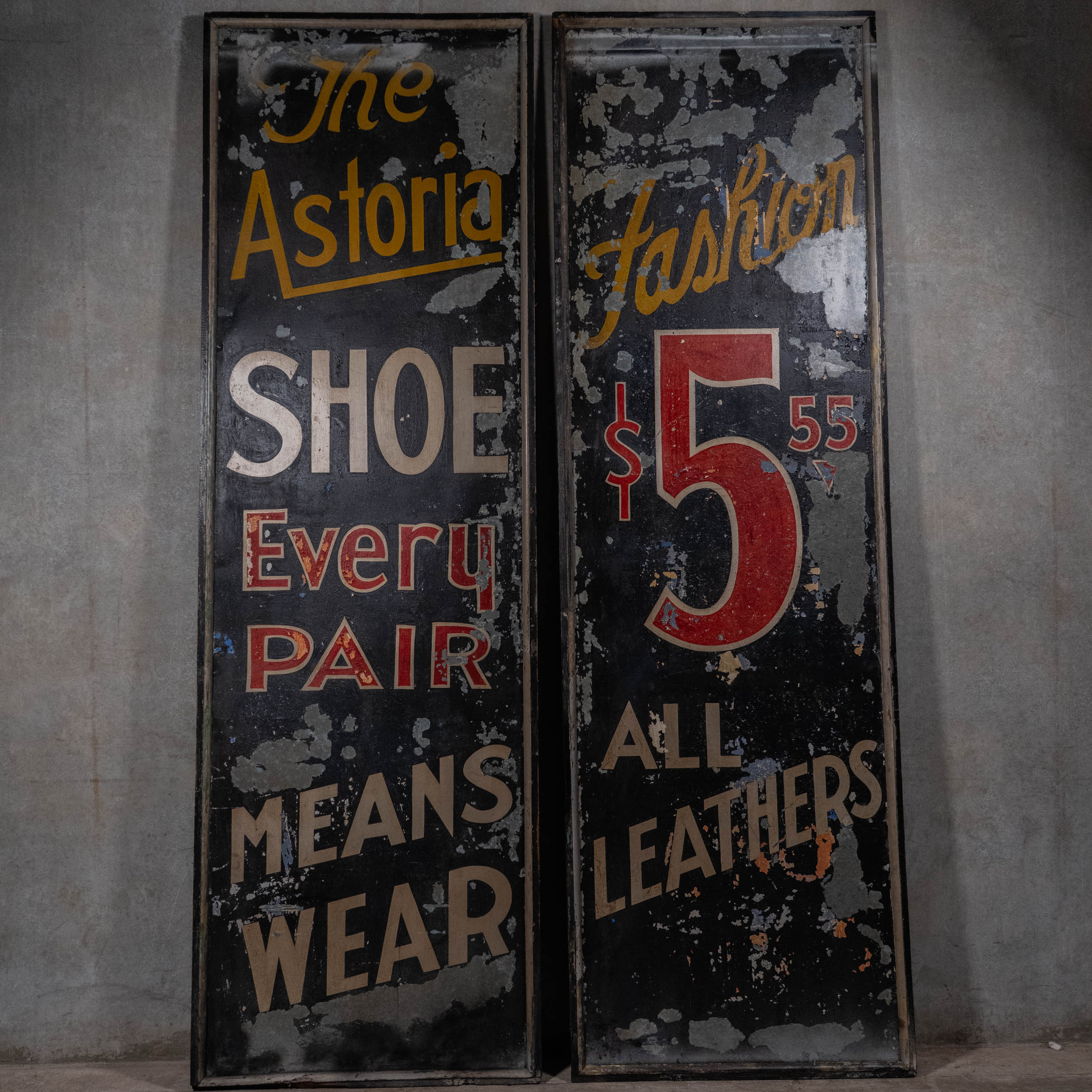 1920 Large fashion signs metal signs