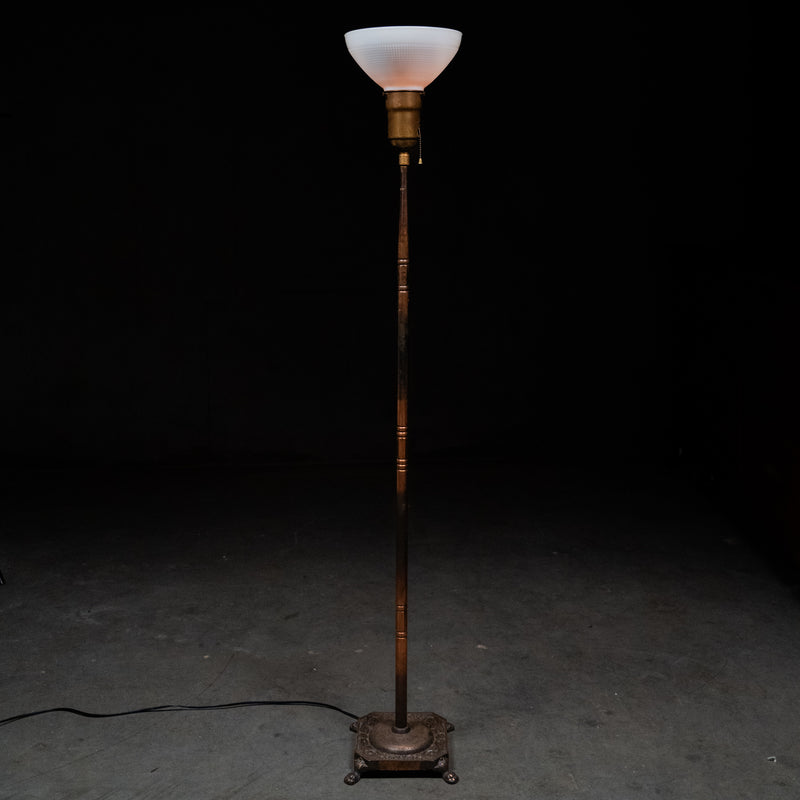 copper floor lamp | Scott Landon Antiques and Interiors.
