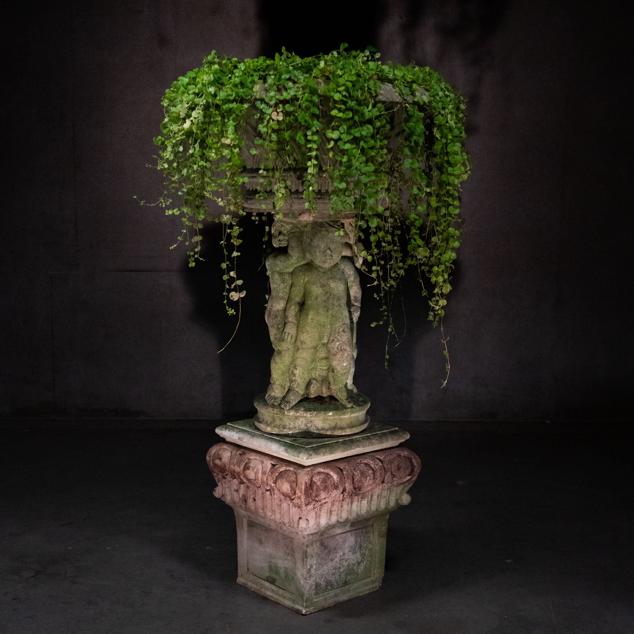 1960 Large Stone Garden Urn
