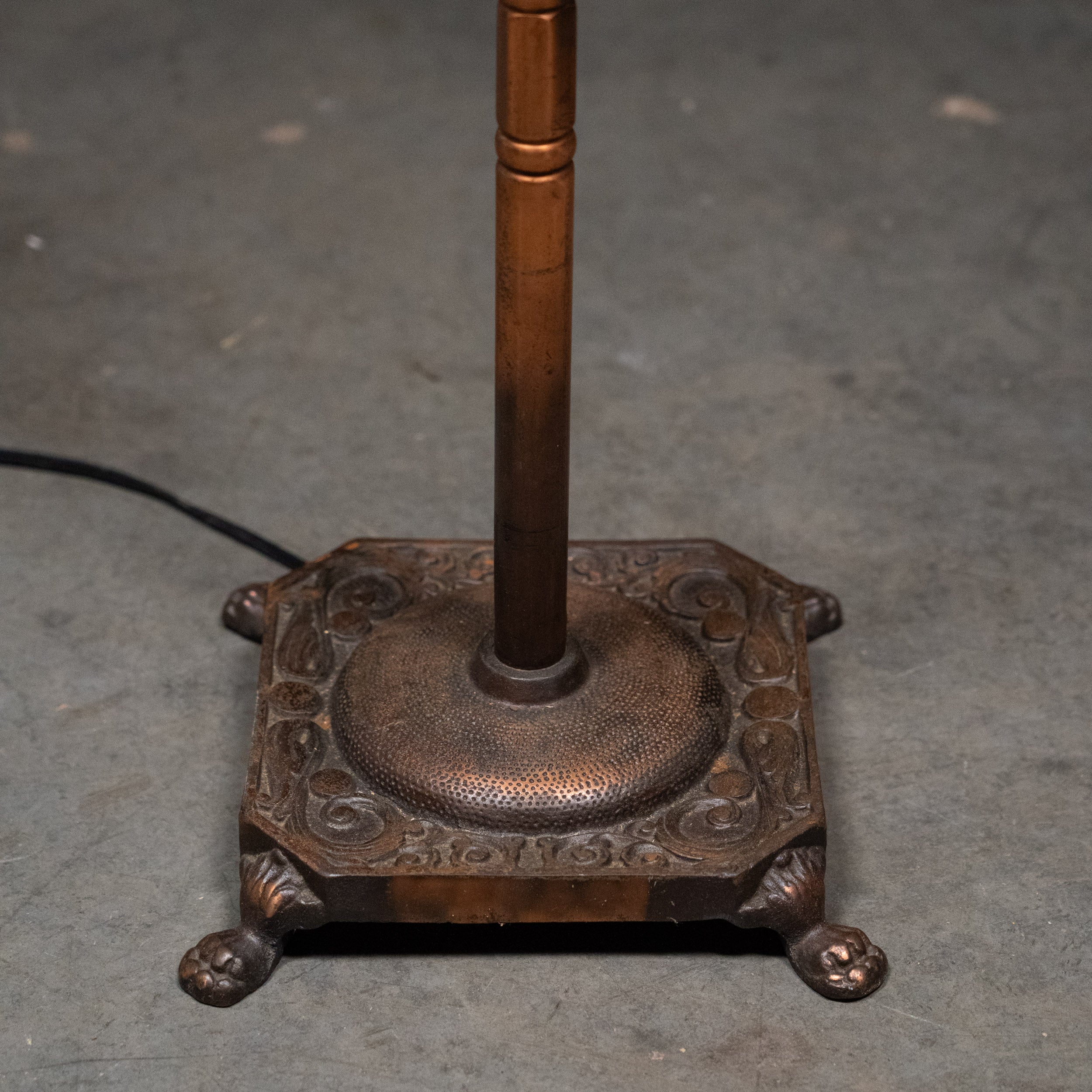 copper floor lamp | Scott Landon Antiques and Interiors.